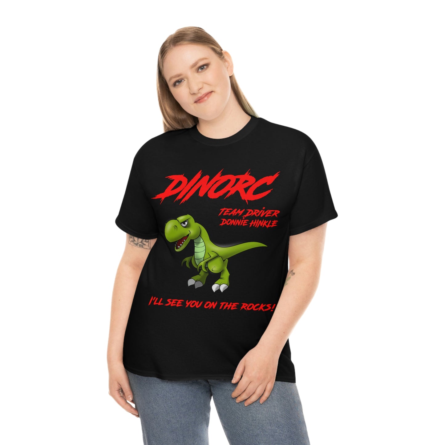Copy of Team Driver Cody Rowe Front and Back DinoRc Logo T-Shirt S-5x 5 colors