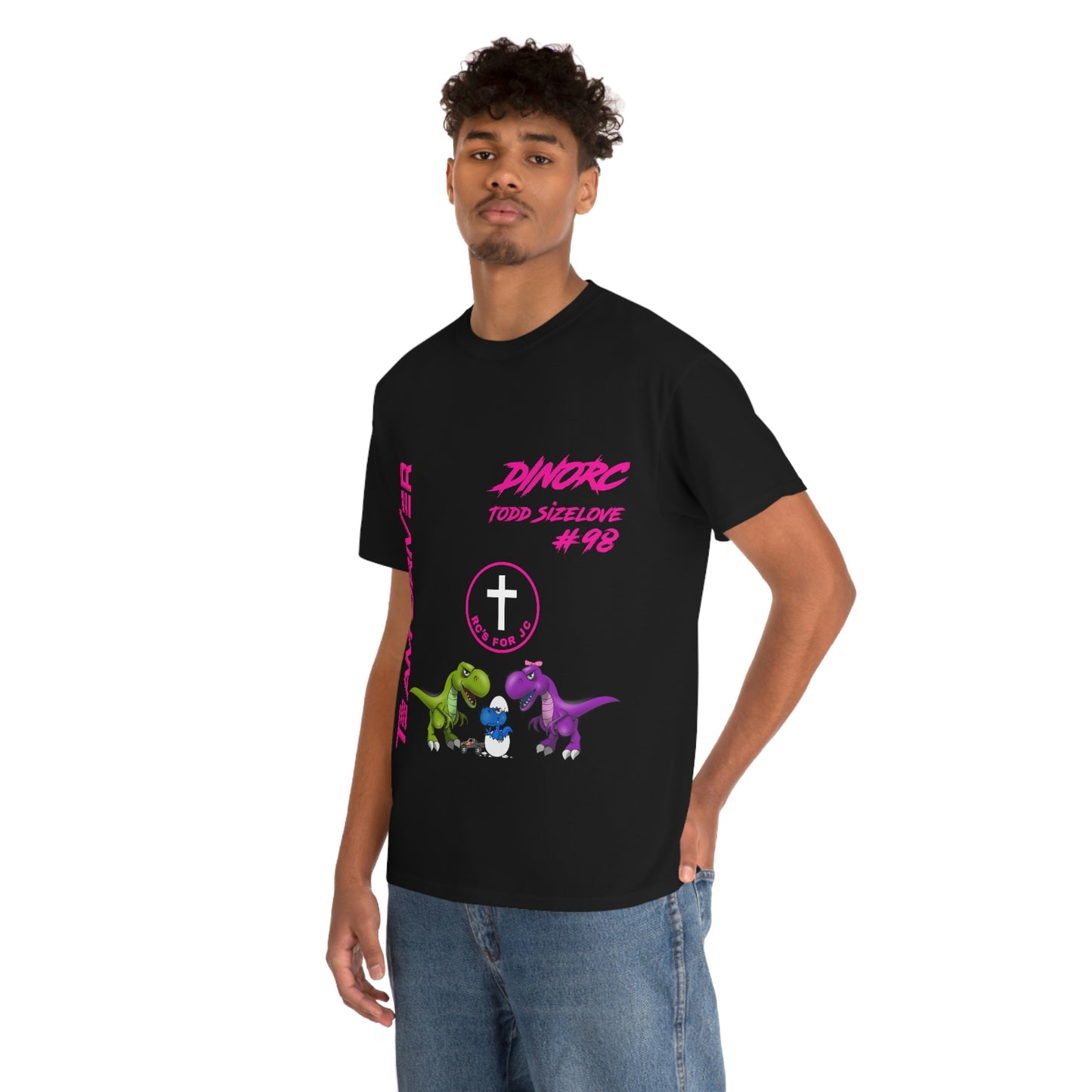 Team Driver Todd Sizelove truck logo Front and Back DinoRc Logo T-Shirt S-5x 5 colors