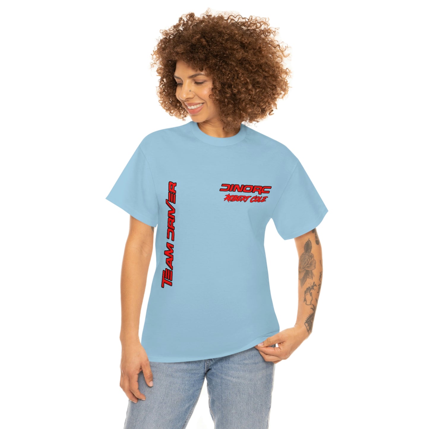 Team Driver Robert Cole Front and Back DinoRc Logo T-Shirt S-5x 5 colors