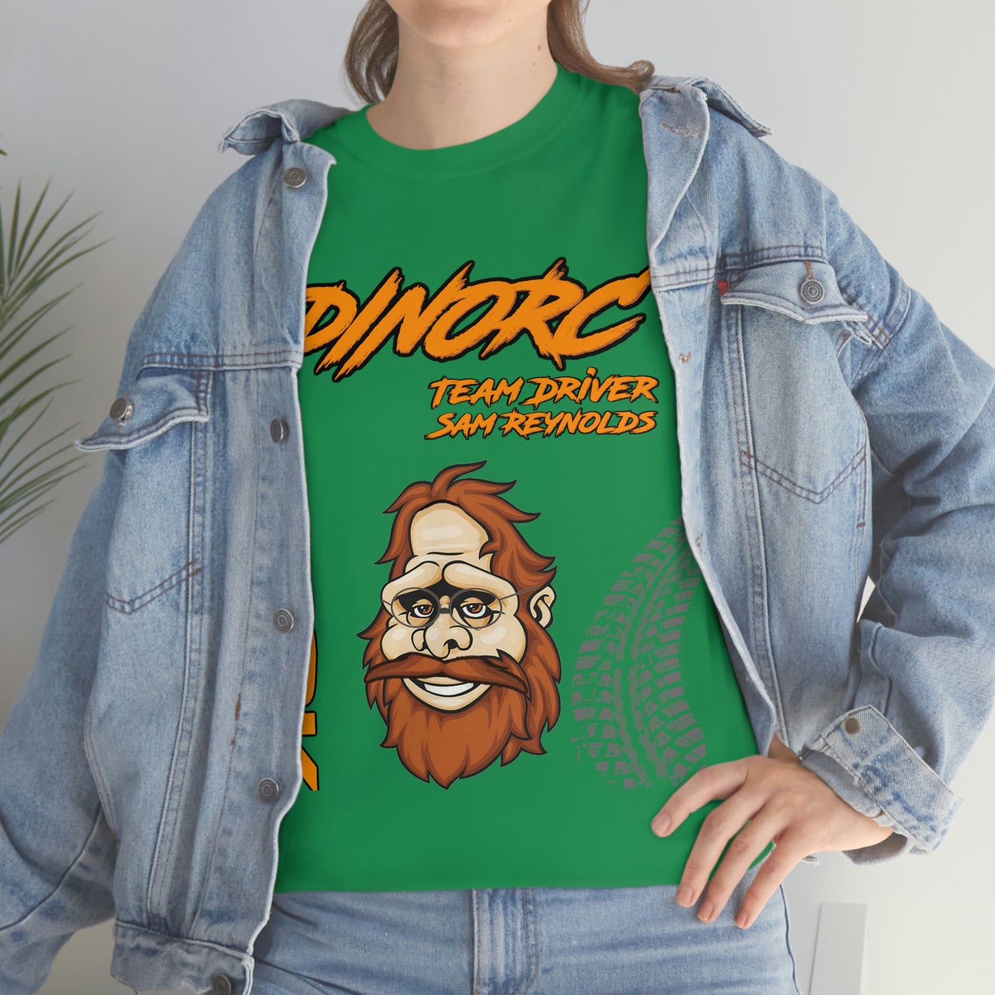 Team Driver Sam Reynolds Front and Back DinoRc Logo T-Shirt S-5x 5 colors