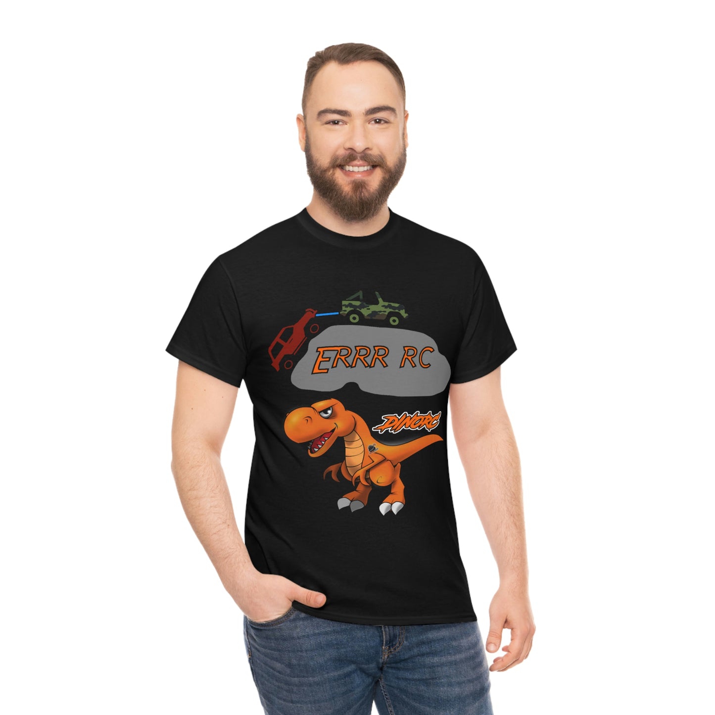 Team Driver Jordan Miller Front and Back DinoRc Logo T-Shirt S-5x 5 colors