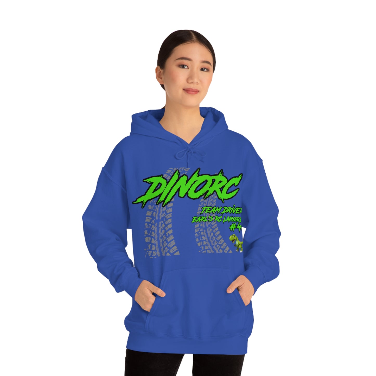 Team Driver Earl's RC Lanyards DinoRC Logo Hooded Sweatshirt Heavy Blend™ Hooded Sweatshirt