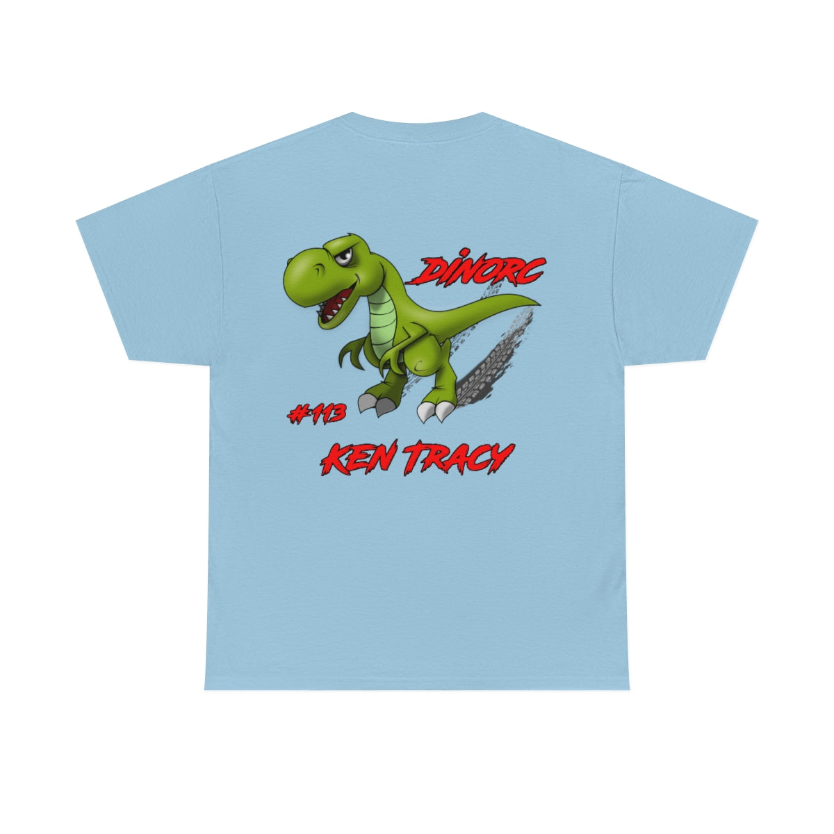 Team Driver Ken Tracy Front and Back DinoRc Logo T-Shirt S-5x 5 colors