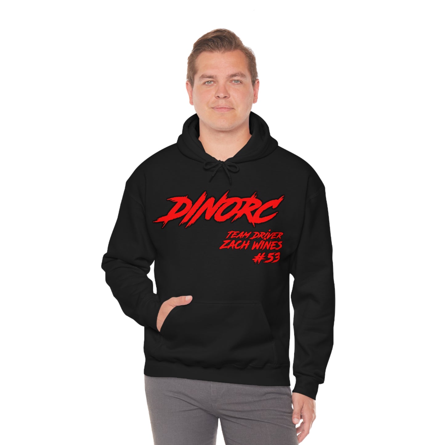 Team Driver Zach Wines DinoRC Logo Hooded Sweatshirt Heavy Blend™ Hooded Sweatshirt