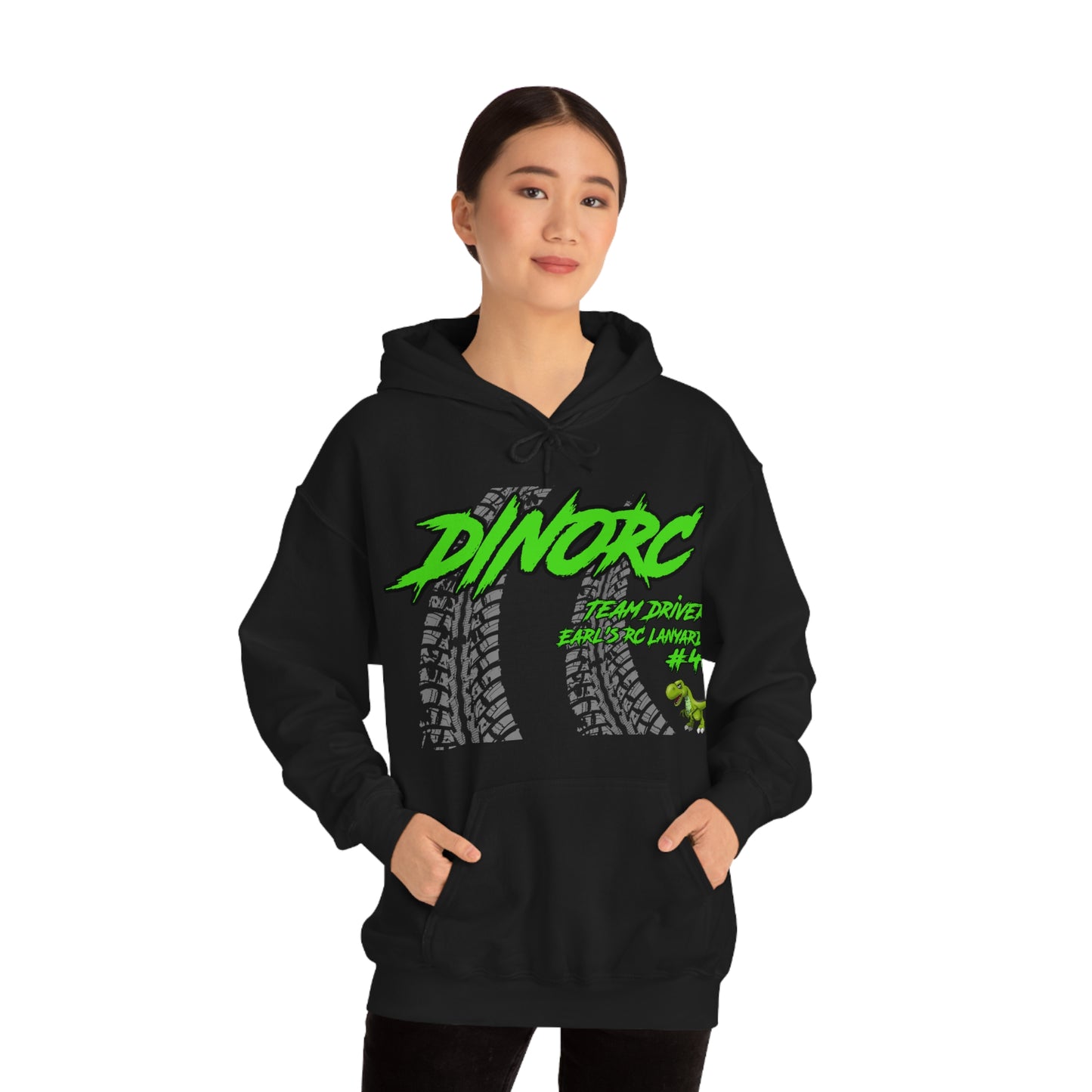 Team Driver Earl's RC Lanyards DinoRC Logo Hooded Sweatshirt Heavy Blend™ Hooded Sweatshirt