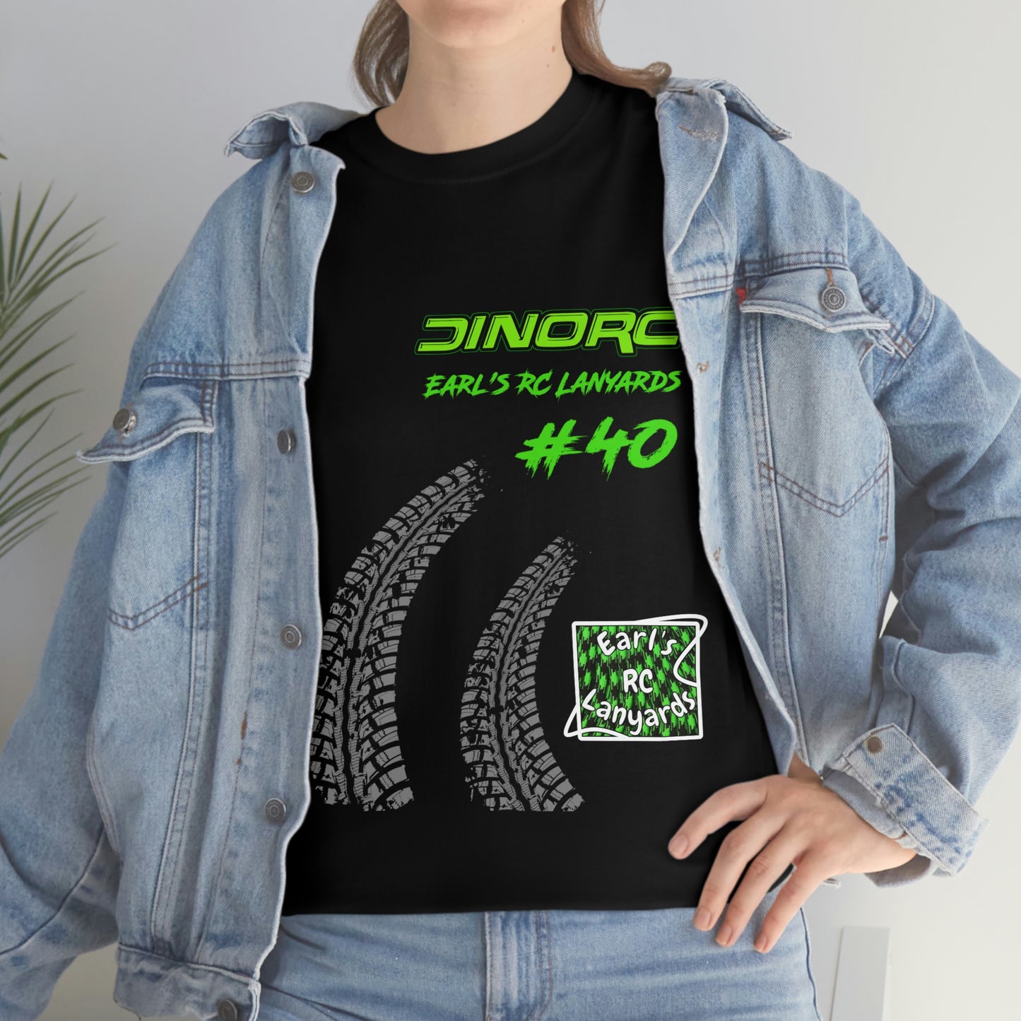 Team Driver Earl's RC Lanyards Front and Back DinoRc Logo T-Shirt S-5x 5 colors