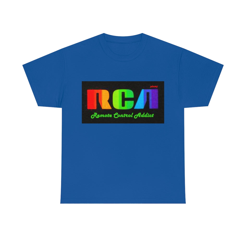 RCA Remote Control Addict DinoRc Logo T-Shirt S-5x Black White Green Blue Red