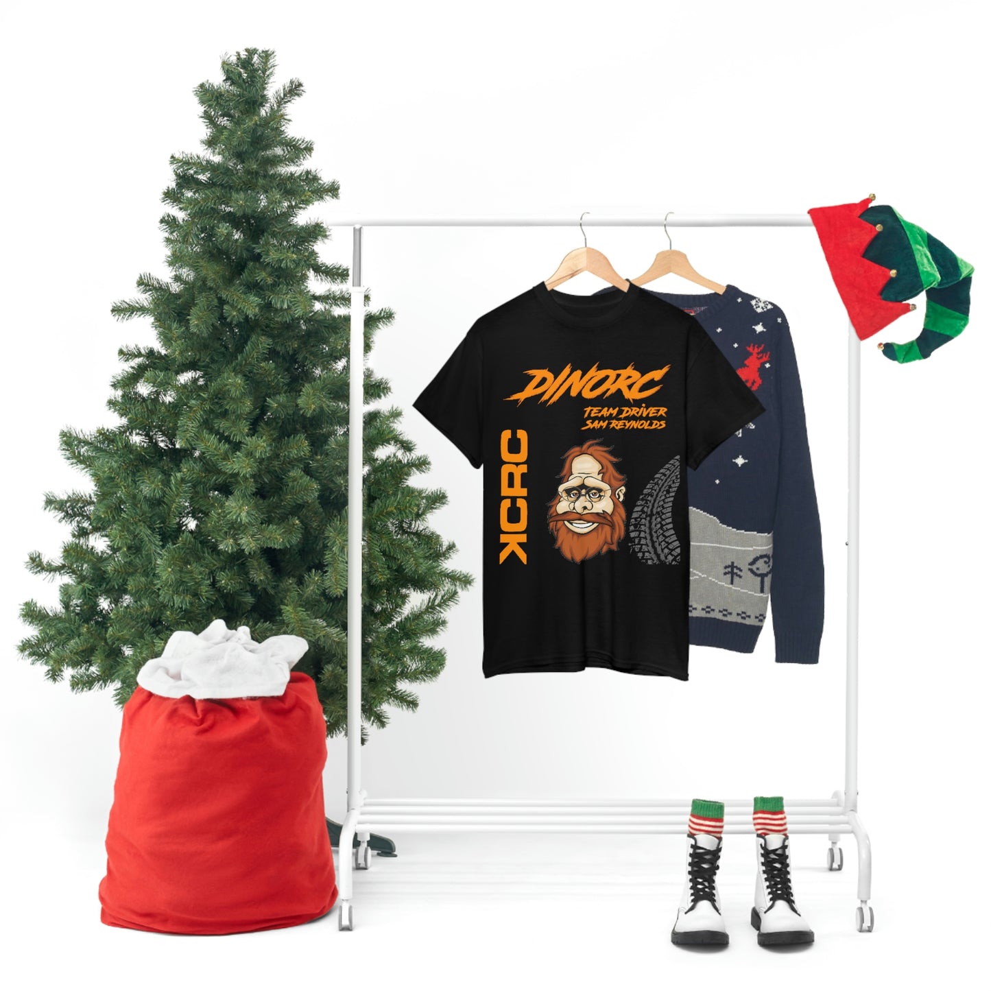 Team Driver Sam Reynolds Front and Back DinoRc Logo T-Shirt S-5x 5 colors