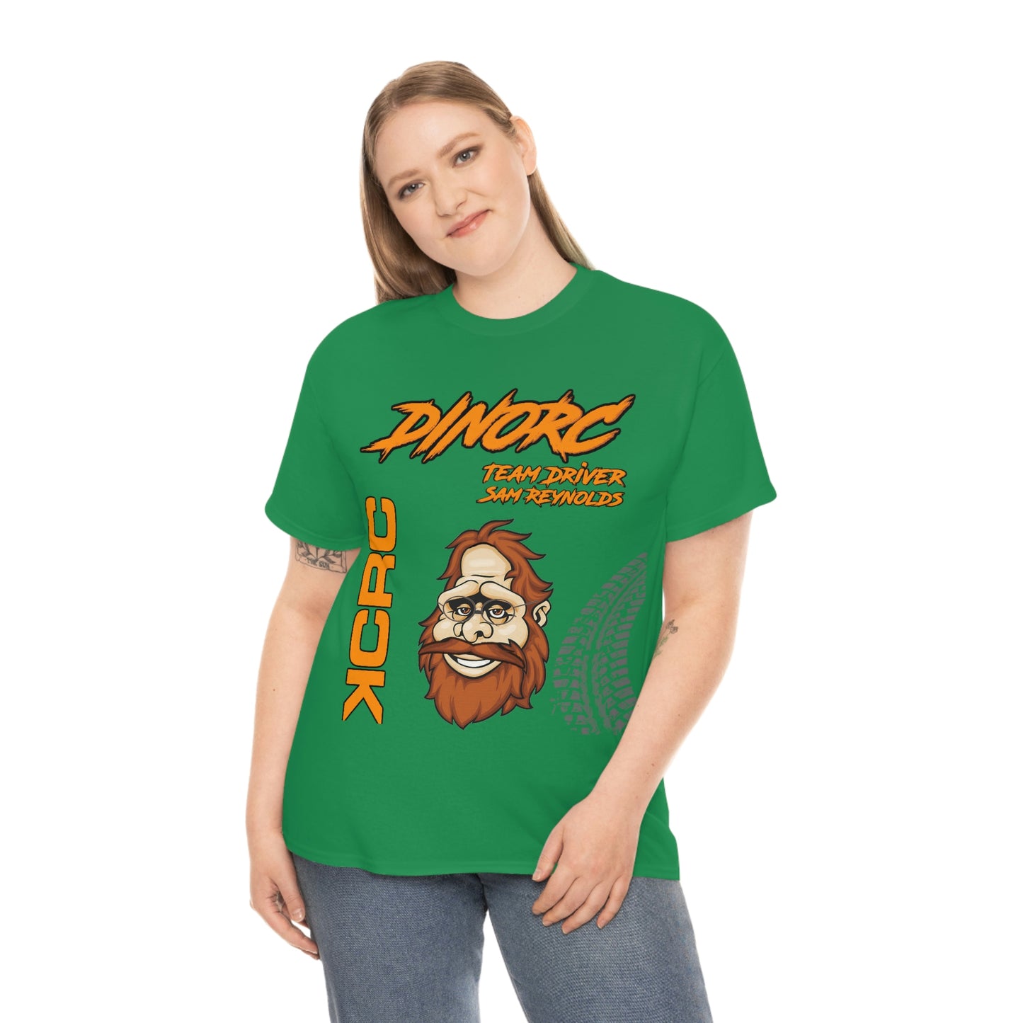 Team Driver Sam Reynolds Front and Back DinoRc Logo T-Shirt S-5x 5 colors