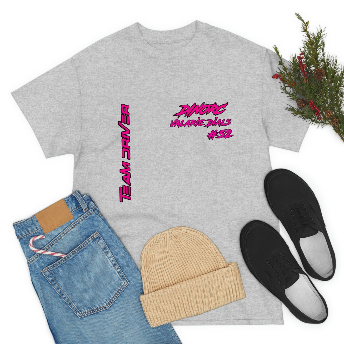 Team Driver Valarie Dials Dino's Divas Front and Back DinoRc Logo T-Shirt S-5x 5 colors