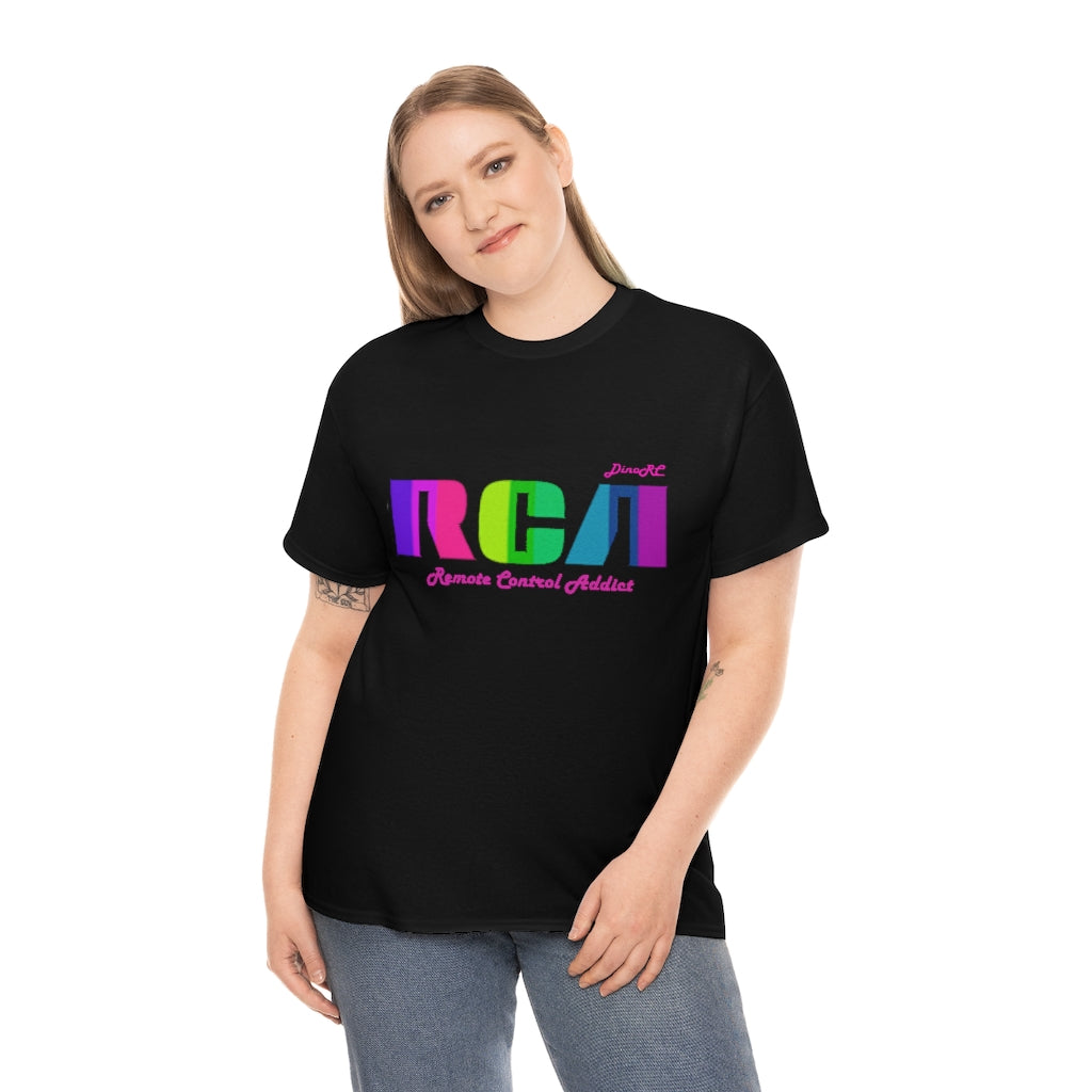 RCA Remote Control Addict DinoRc Logo T-Shirt S-5x Black