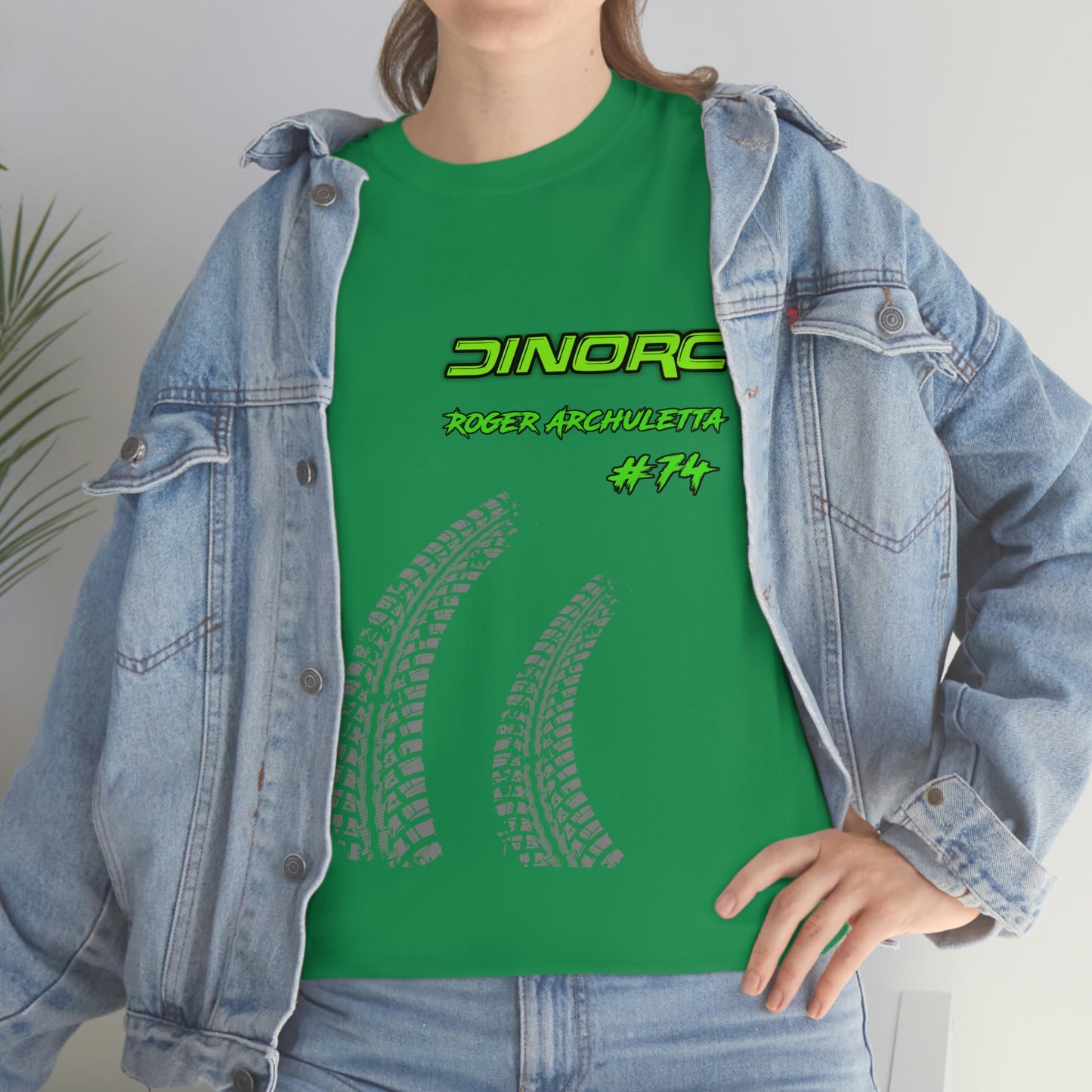 Team Driver Roger Archuletta Front and Back DinoRc Logo T-Shirt S-5x 5 colors