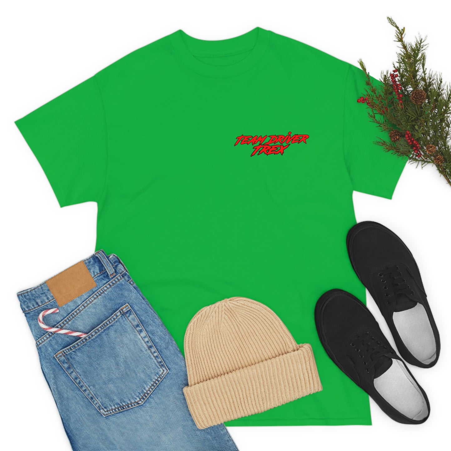 Team Driver Anthony Johnson (TRex) Front Back DinoRc Logo T-Shirt S-5x Black Green