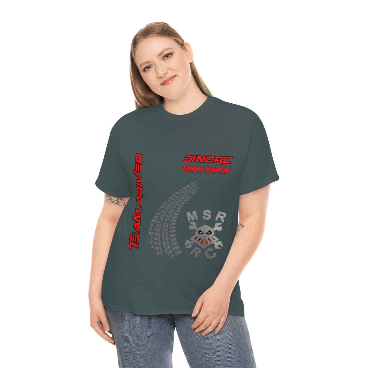 Team Driver Tommy Martin MSR RC Front and Back DinoRc Logo T-Shirt S-5x 5 colors