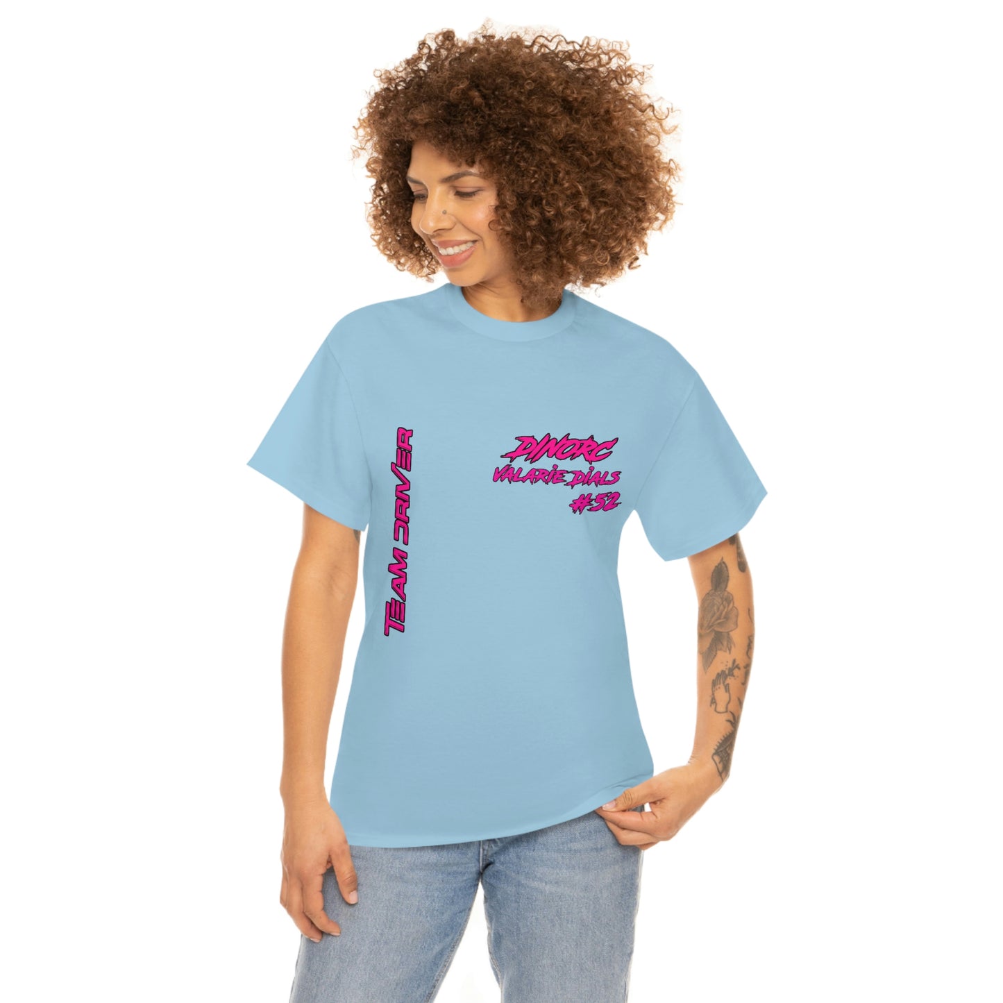 Team Driver Valarie Dials Dino's Divas Front and Back DinoRc Logo T-Shirt S-5x 5 colors