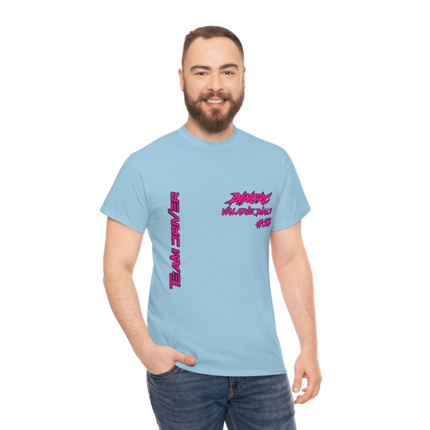 Team Driver Valarie Dials Dino's Divas Front and Back DinoRc Logo T-Shirt S-5x 5 colors
