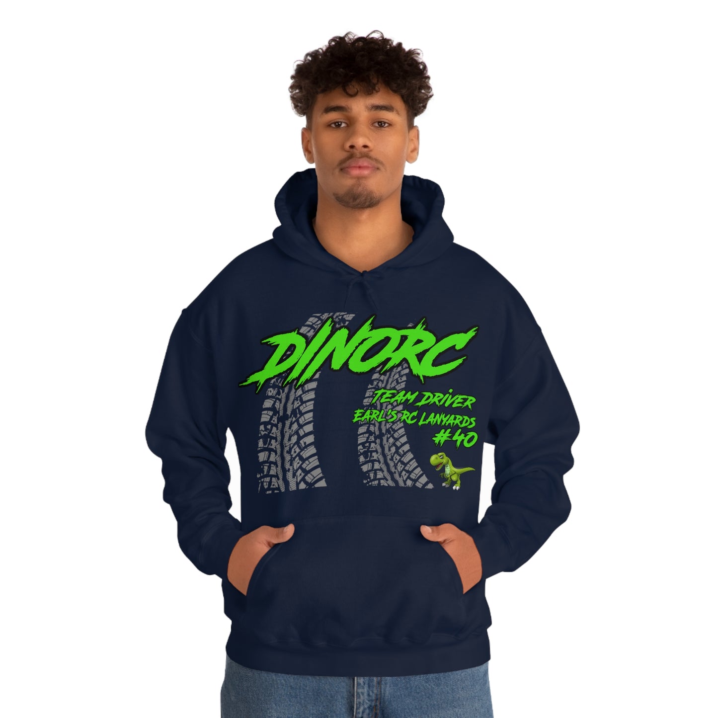 Team Driver Earl's RC Lanyards DinoRC Logo Hooded Sweatshirt Heavy Blend™ Hooded Sweatshirt