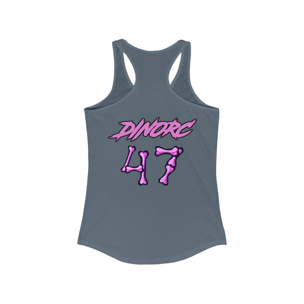 Front/Back Kaitlyn Tremor Dino's Divas Women's Ideal Racerback Tank 2