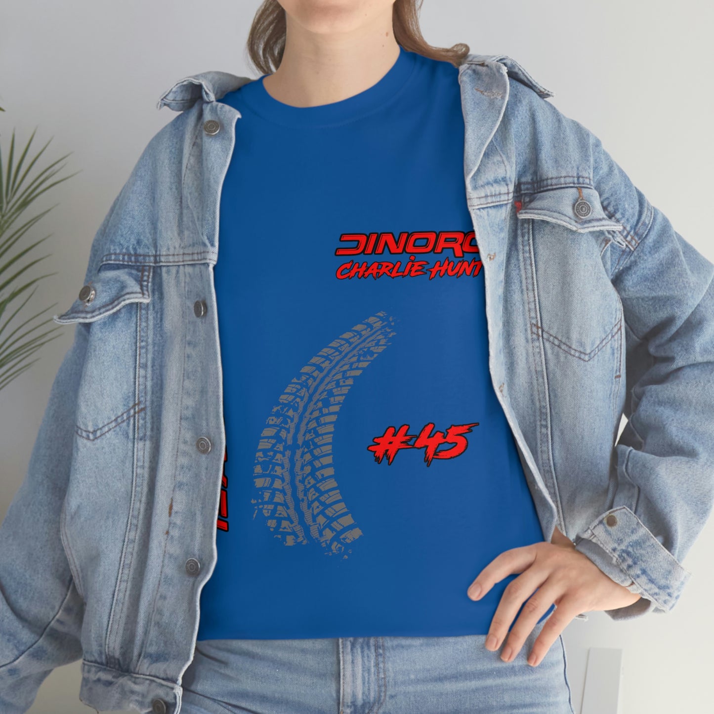 Team Driver Charlie Hunt Front and Back DinoRc Logo T-Shirt S-5x 5 colors