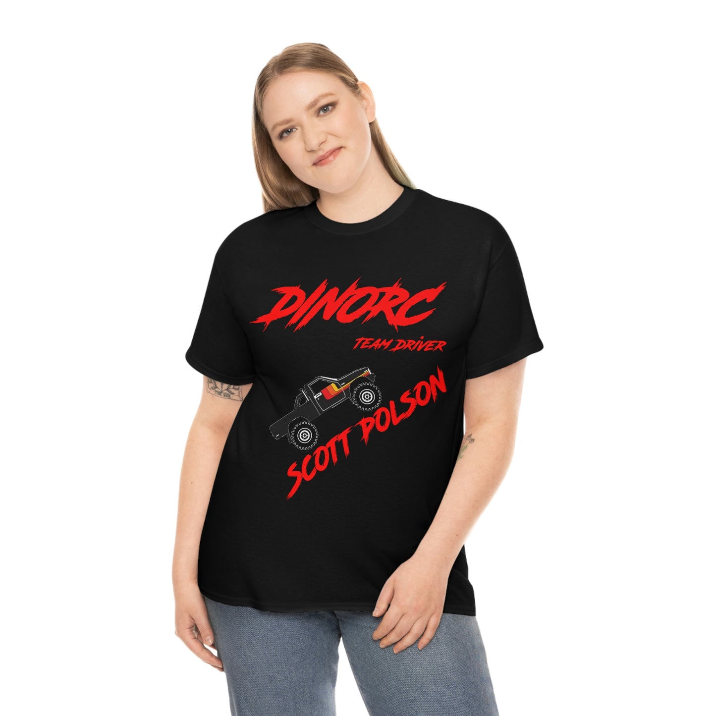 Team Driver Scott Polson truck logo Front and Back DinoRc Logo T-Shirt S-5x 5 colors