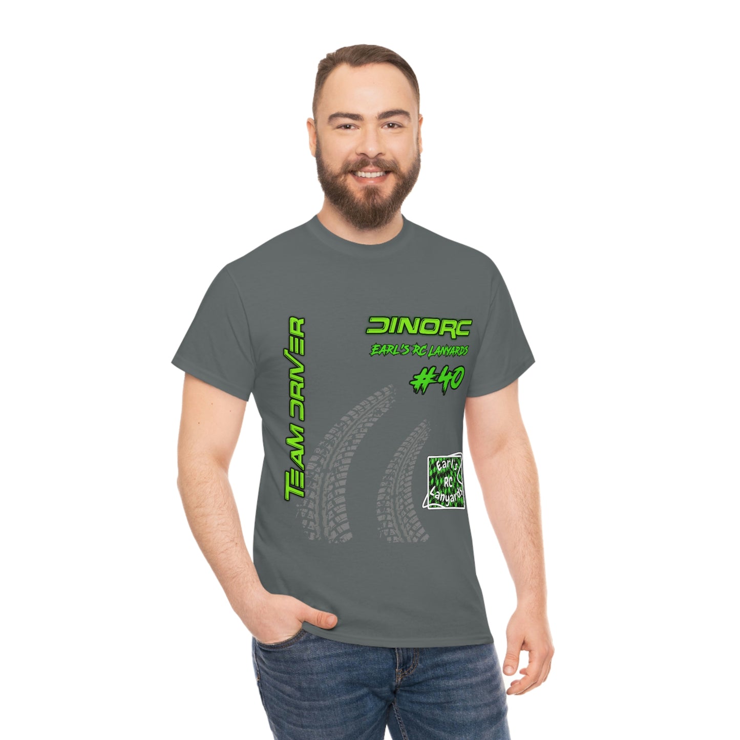 Team Driver Earl's RC Lanyards Front and Back DinoRc Logo T-Shirt S-5x 5 colors