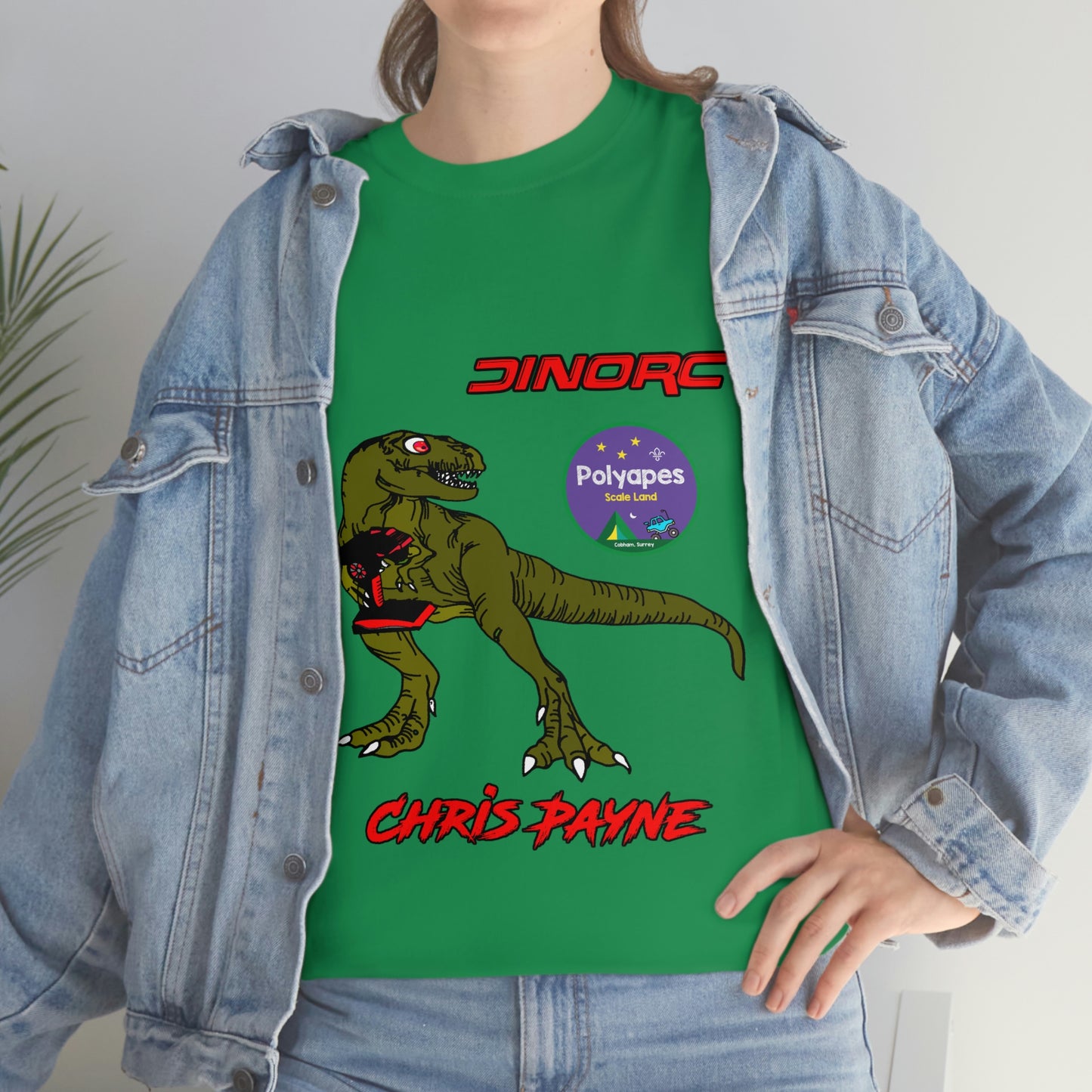 Chris Payne Raptor DinoRC Team Driver logo Front and Back DinoRc Logo T-Shirt S-5x 5 colors