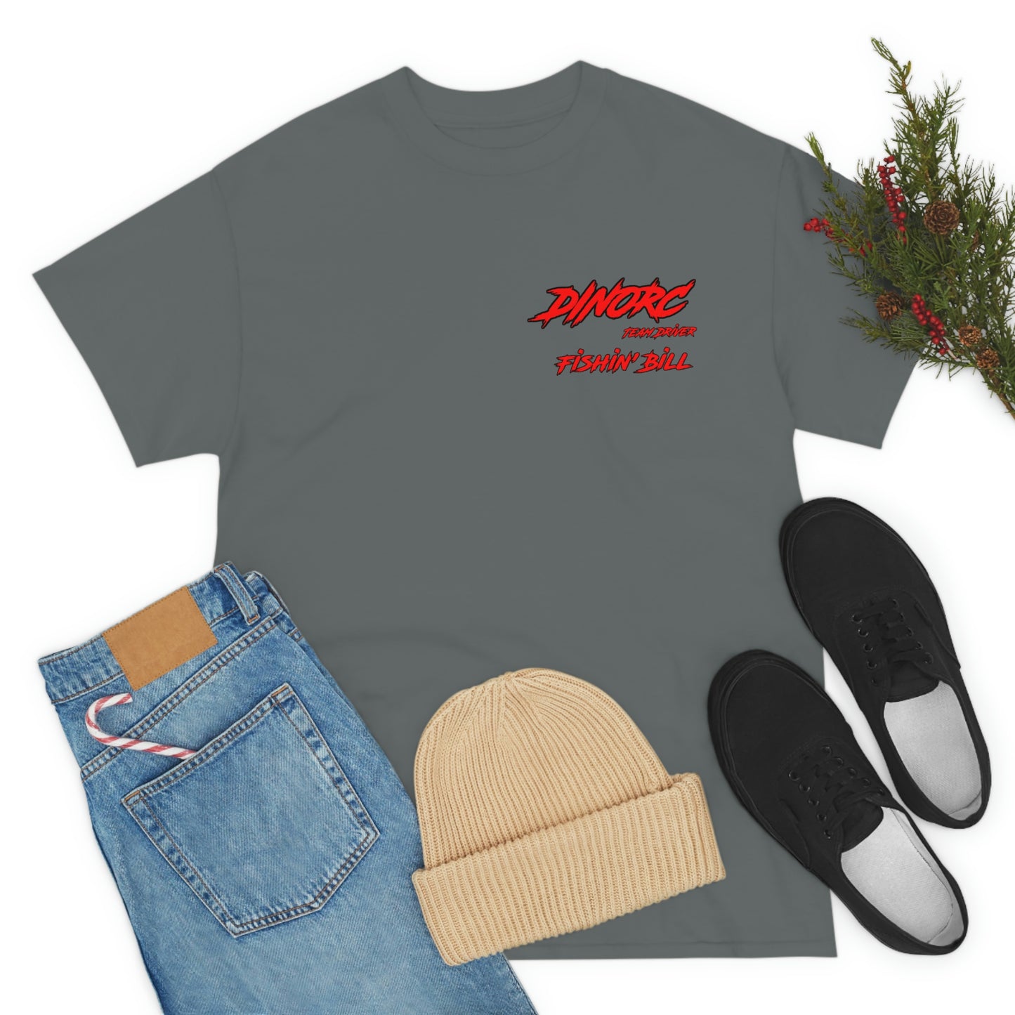 Team Driver Fishin' Bill Front and Back DinoRc Logo T-Shirt S-5x 5 colors