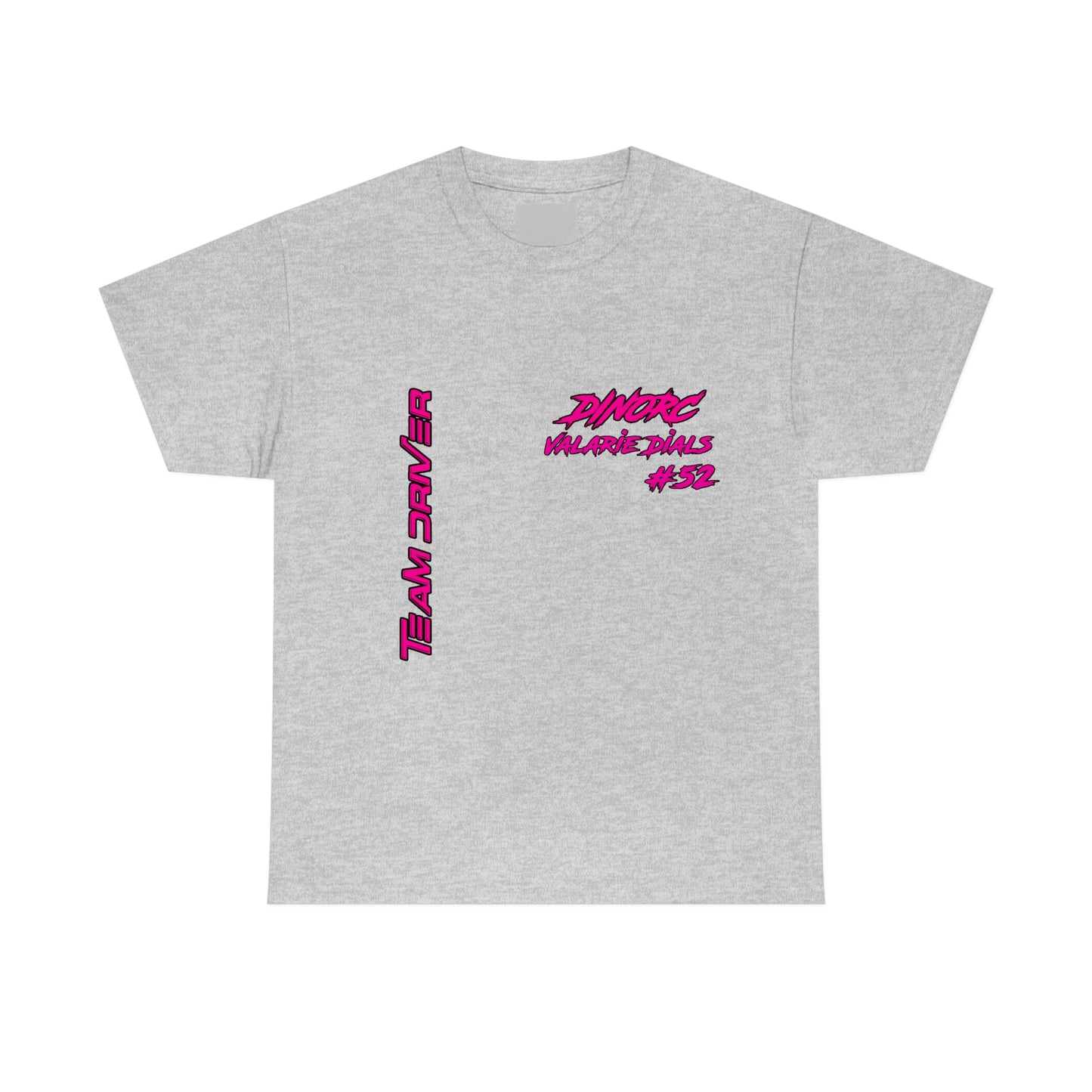 Team Driver Valarie Dials Dino's Divas Front and Back DinoRc Logo T-Shirt S-5x 5 colors