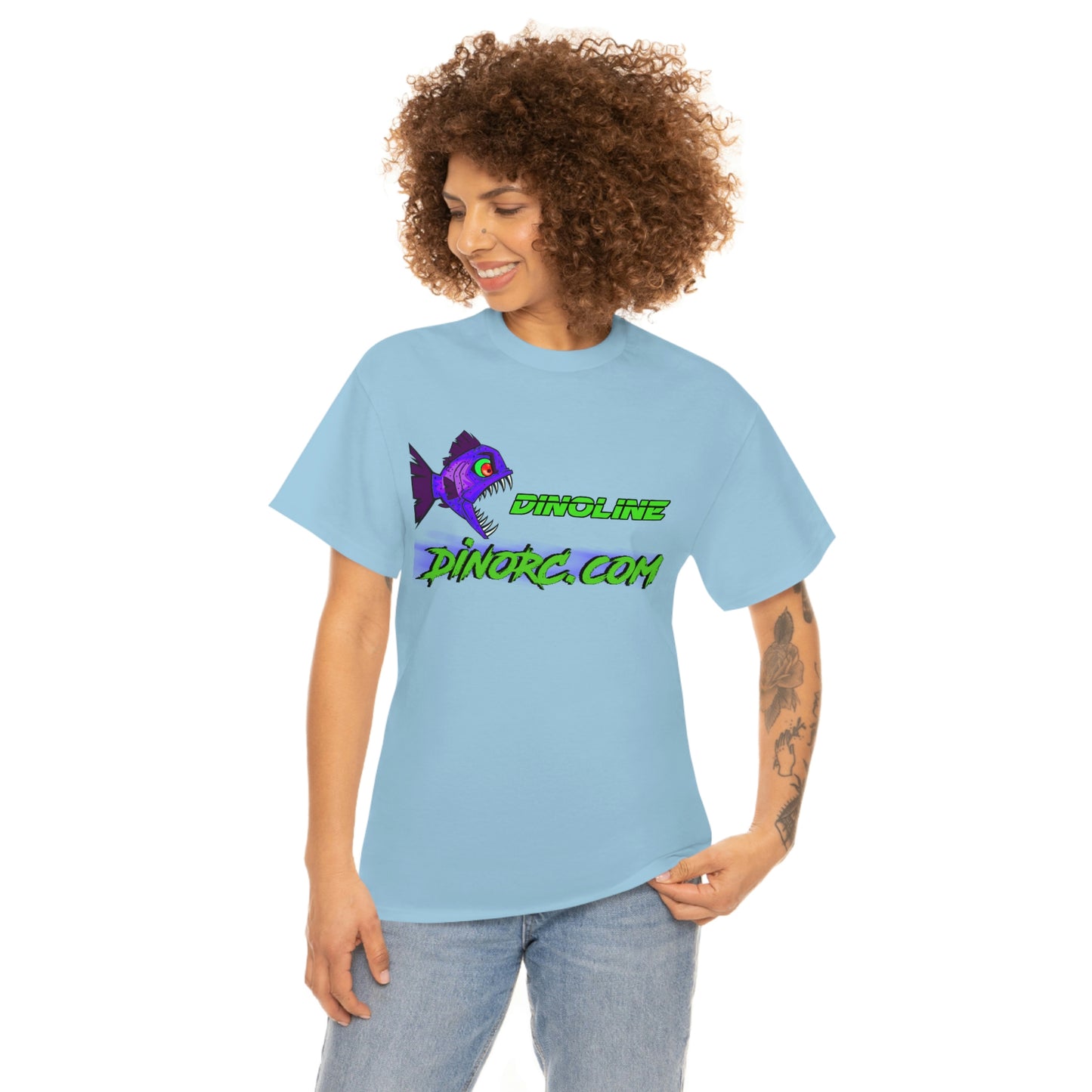 Dinoline Front Back DinoRc Logo T-Shirt S-5x 5 colors