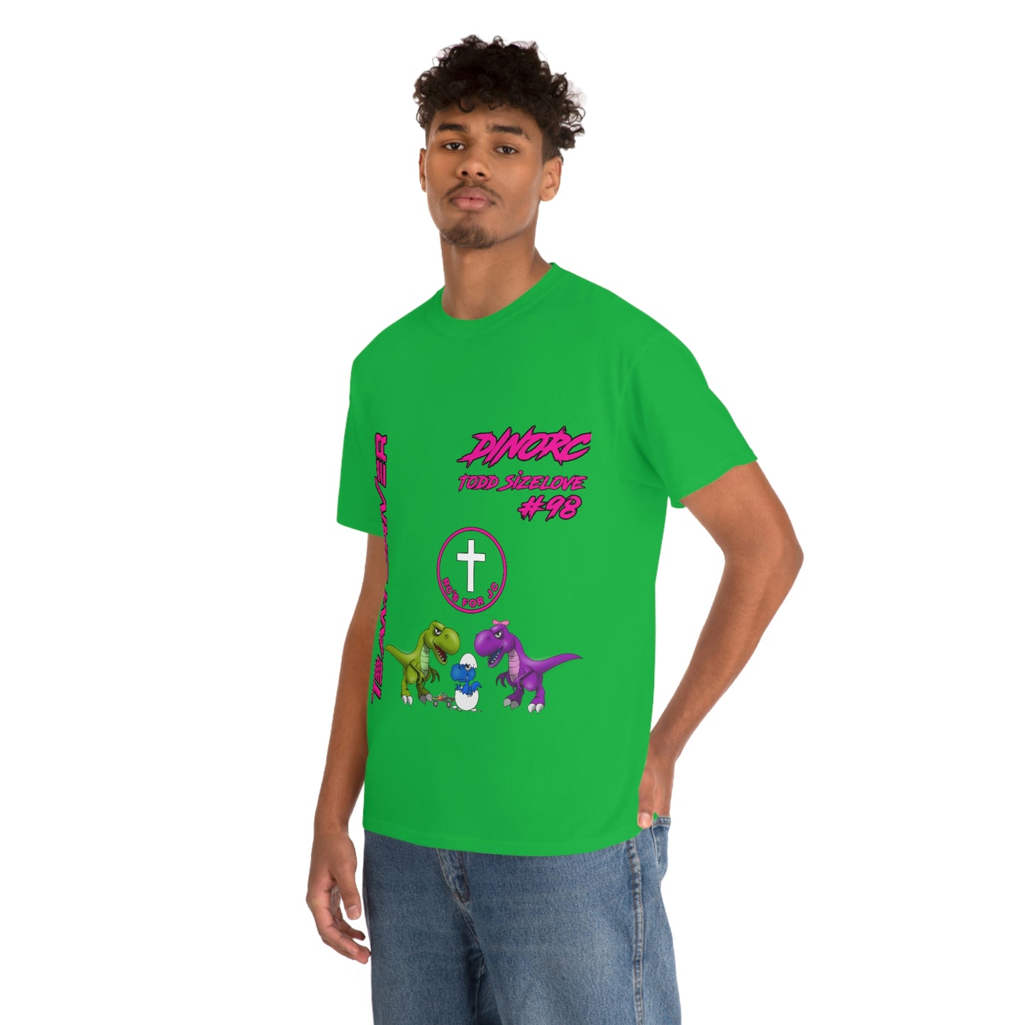 Team Driver Todd Sizelove truck logo Front and Back DinoRc Logo T-Shirt S-5x 5 colors