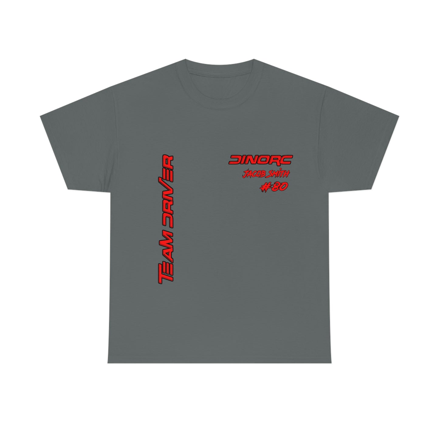 Team Driver Jacob Smith Front and Back DinoRc Logo T-Shirt S-5x 5 colors