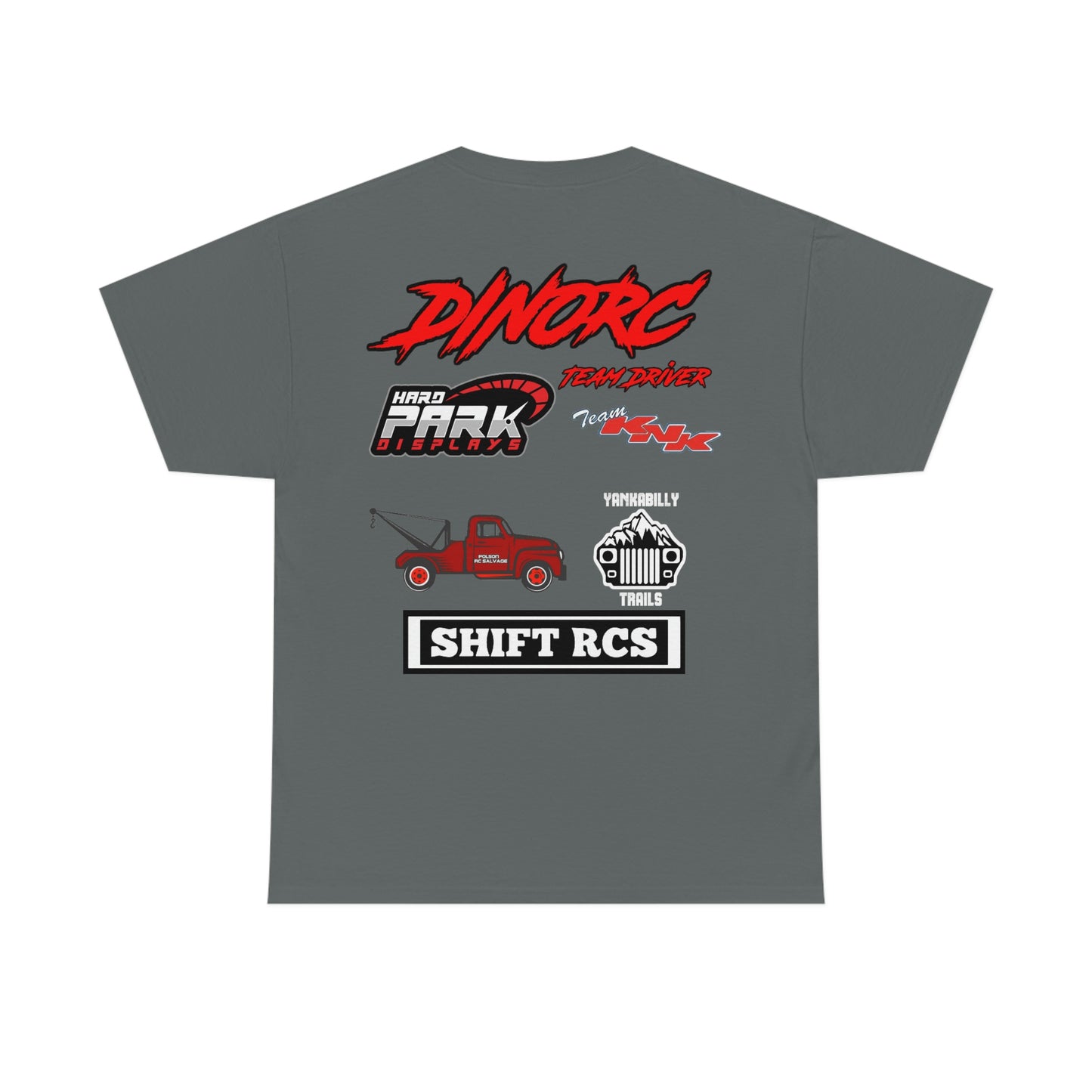 Team Driver Todd Sizelove truck logo Front and Back DinoRc Logo T-Shirt S-5x 5 colors