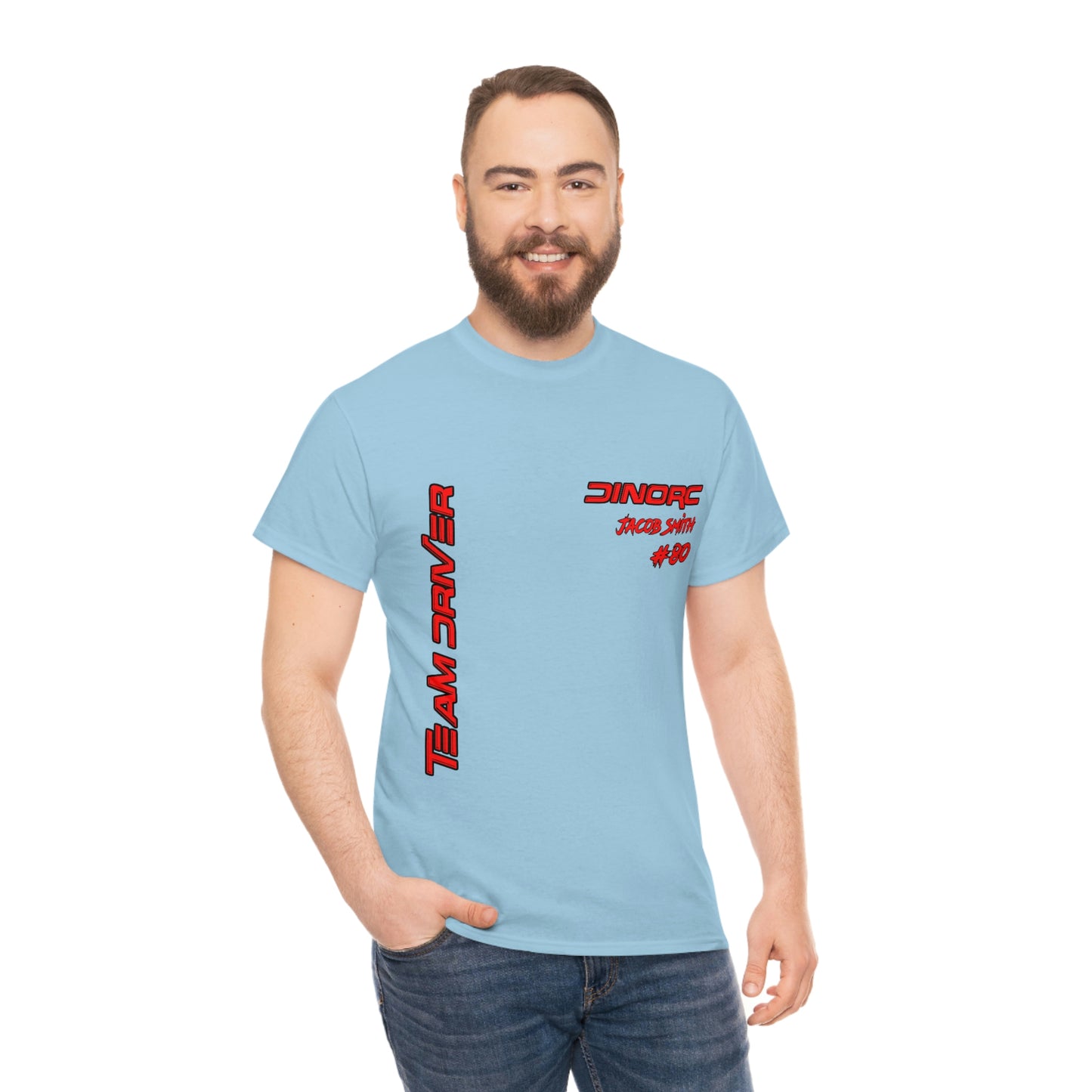 Team Driver Jacob Smith Front and Back DinoRc Logo T-Shirt S-5x 5 colors