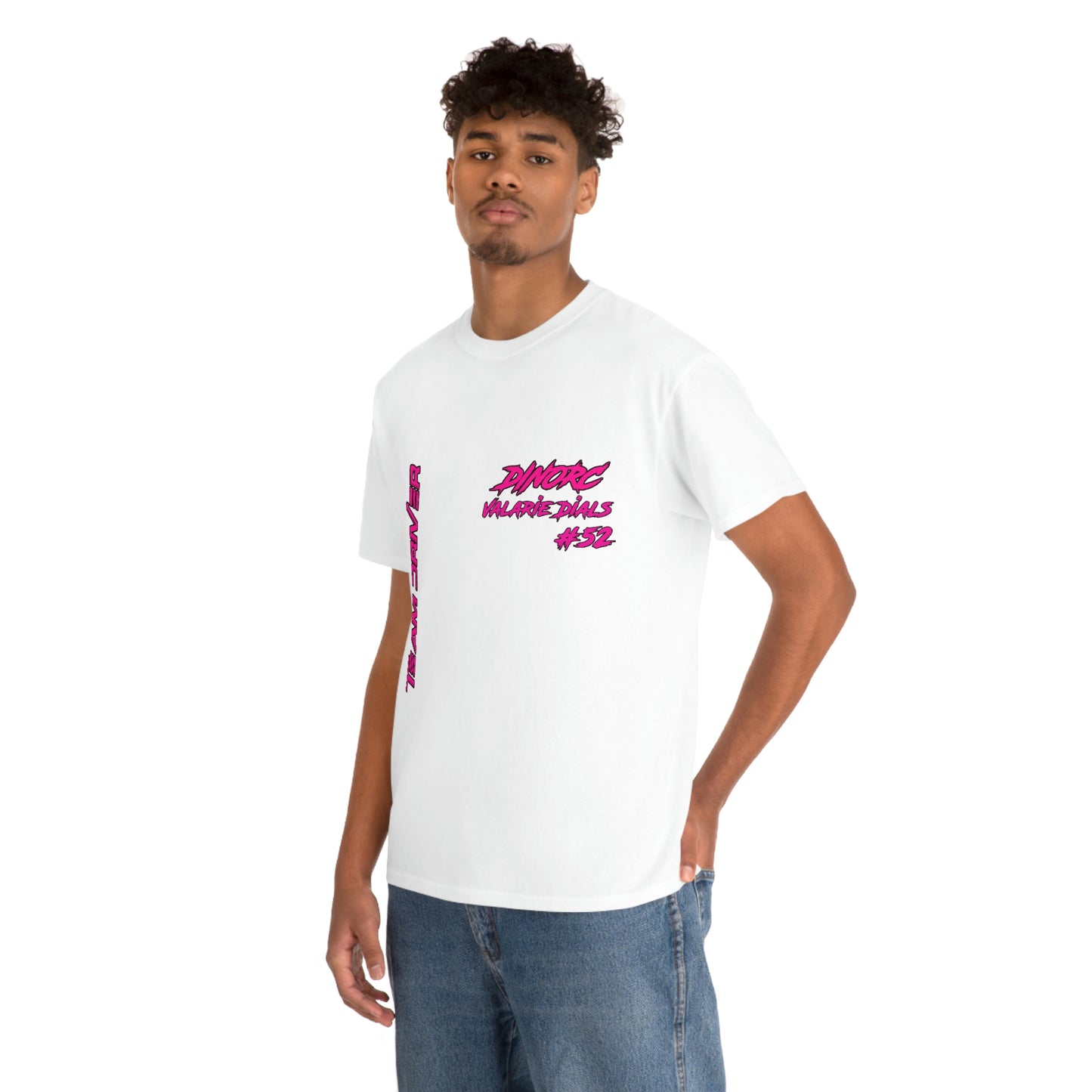 Team Driver Valarie Dials Dino's Divas Front and Back DinoRc Logo T-Shirt S-5x 5 colors