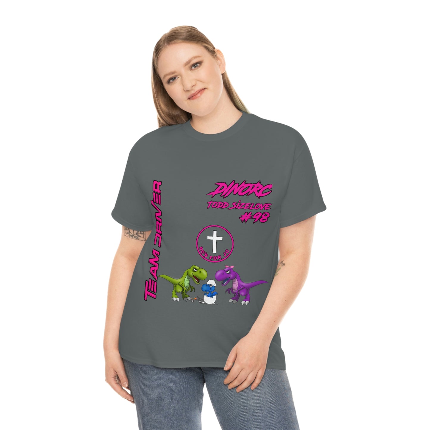 Team Driver Todd Sizelove truck logo Front and Back DinoRc Logo T-Shirt S-5x 5 colors