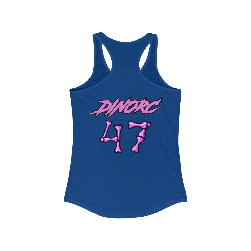 Front/Back Kaitlyn Tremor Dino's Divas Women's Ideal Racerback Tank 2