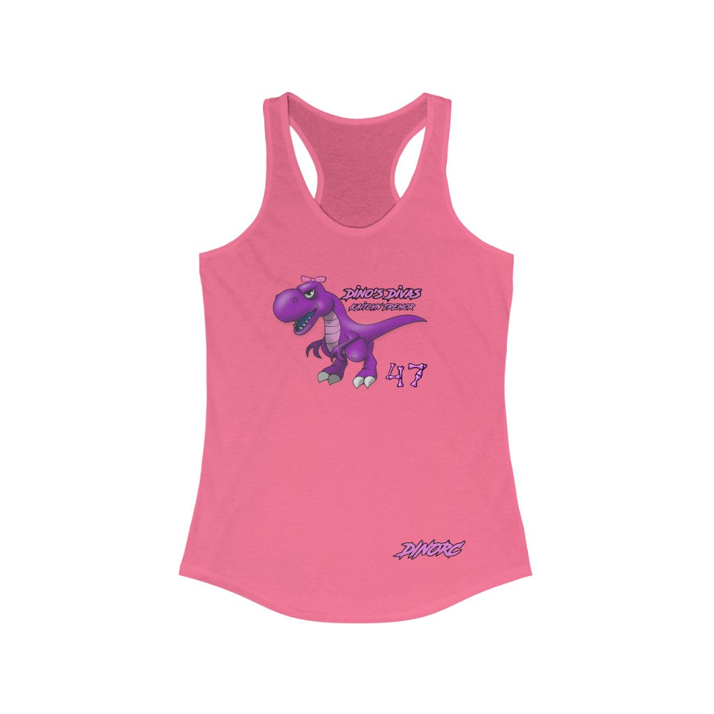 Kaitlyn Tremor Dino's Divas Women's Ideal Racerback Tank 2