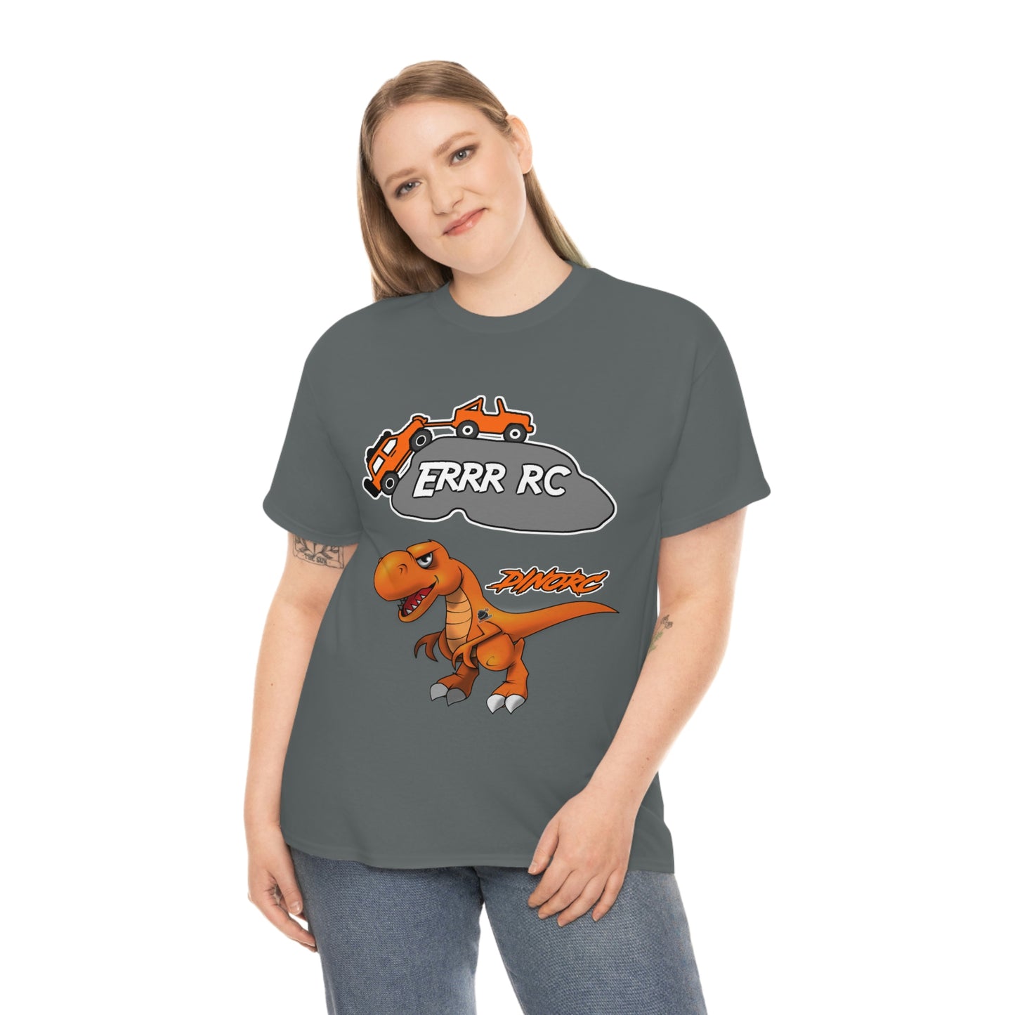Team Driver Jordan Miller ERRR RC Front and Back DinoRc Logo T-Shirt S-5x 5 colors