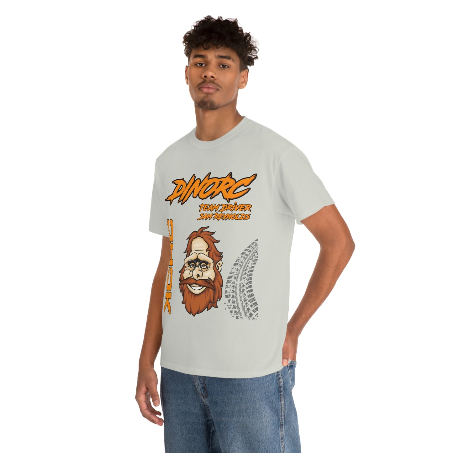 Team Driver Sam Reynolds Front and Back DinoRc Logo T-Shirt S-5x 5 colors