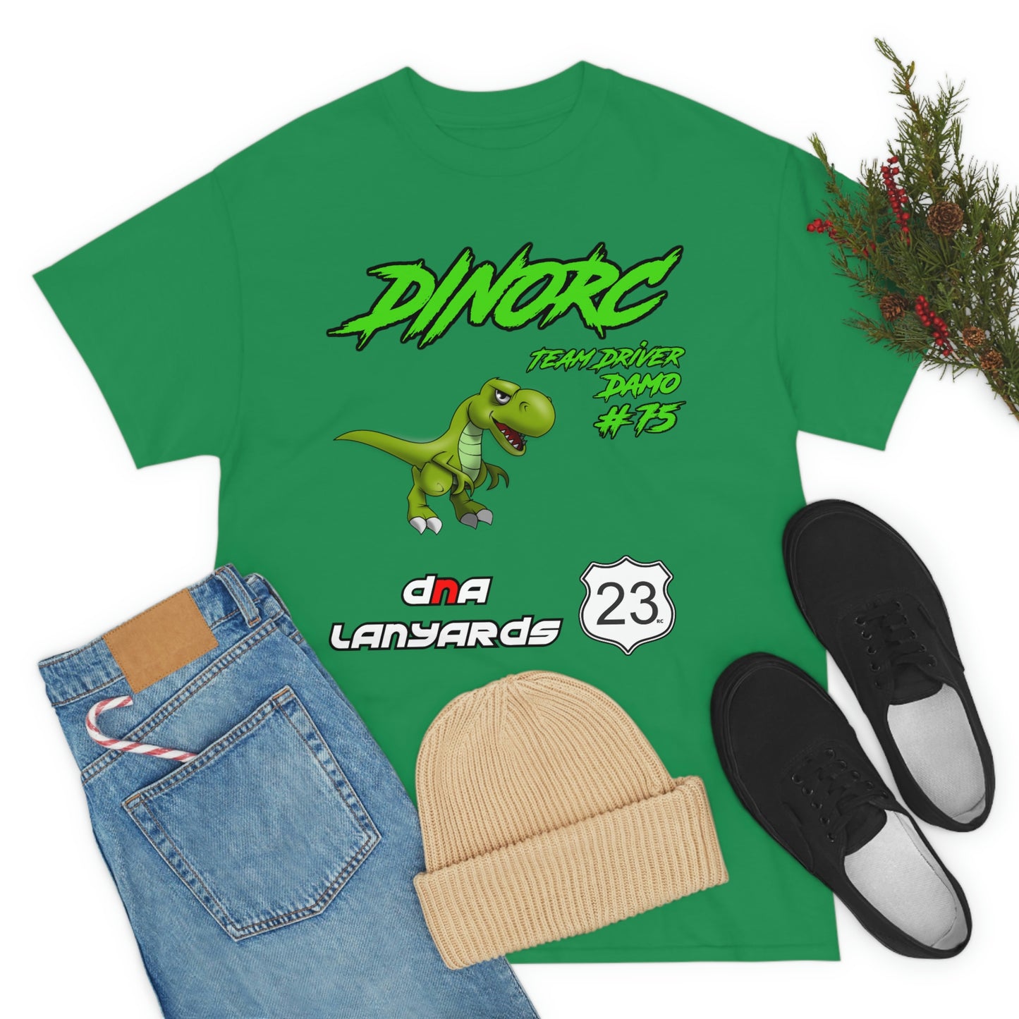 Team Driver DNA Lanyards Front and Back DinoRc Logo T-Shirt S-5x 5 colors