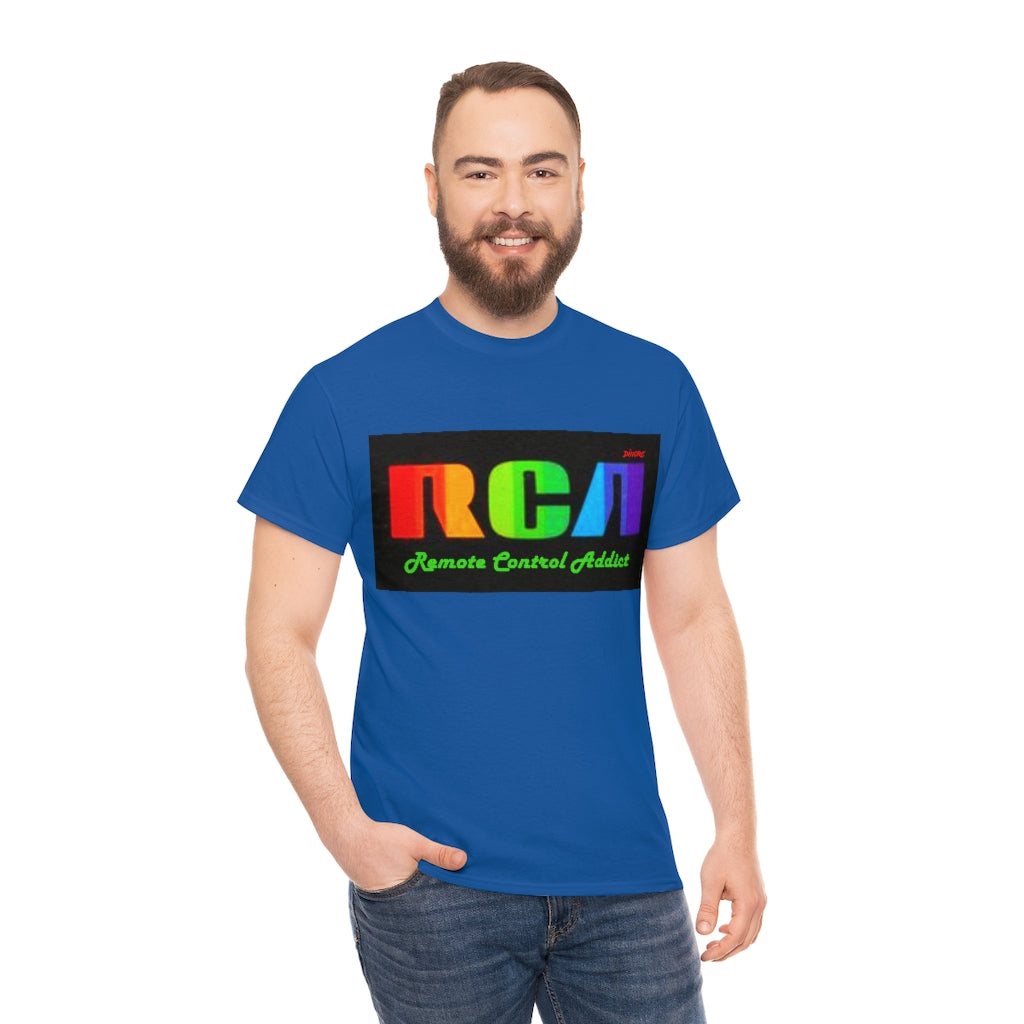 RCA Remote Control Addict DinoRc Logo T-Shirt S-5x Black White Green Blue Red