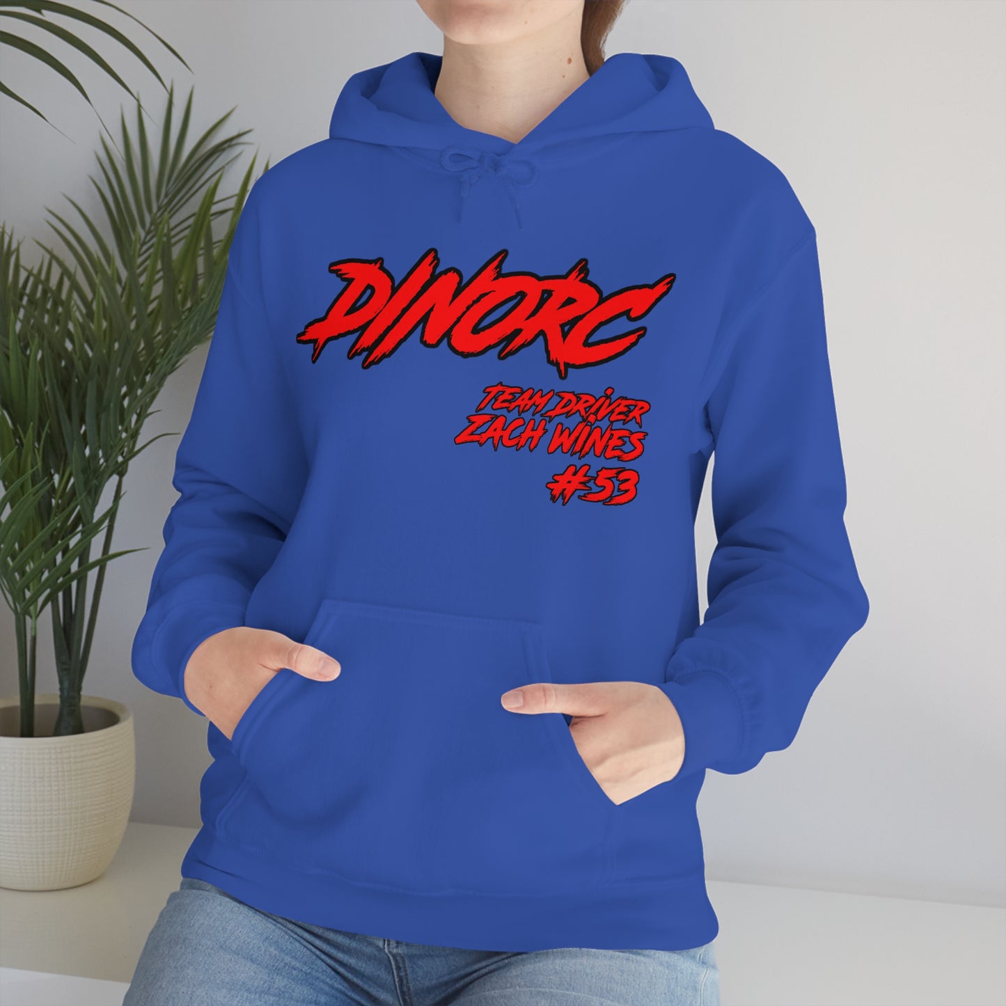 Team Driver Zach Wines DinoRC Logo Hooded Sweatshirt Heavy Blend™ Hooded Sweatshirt
