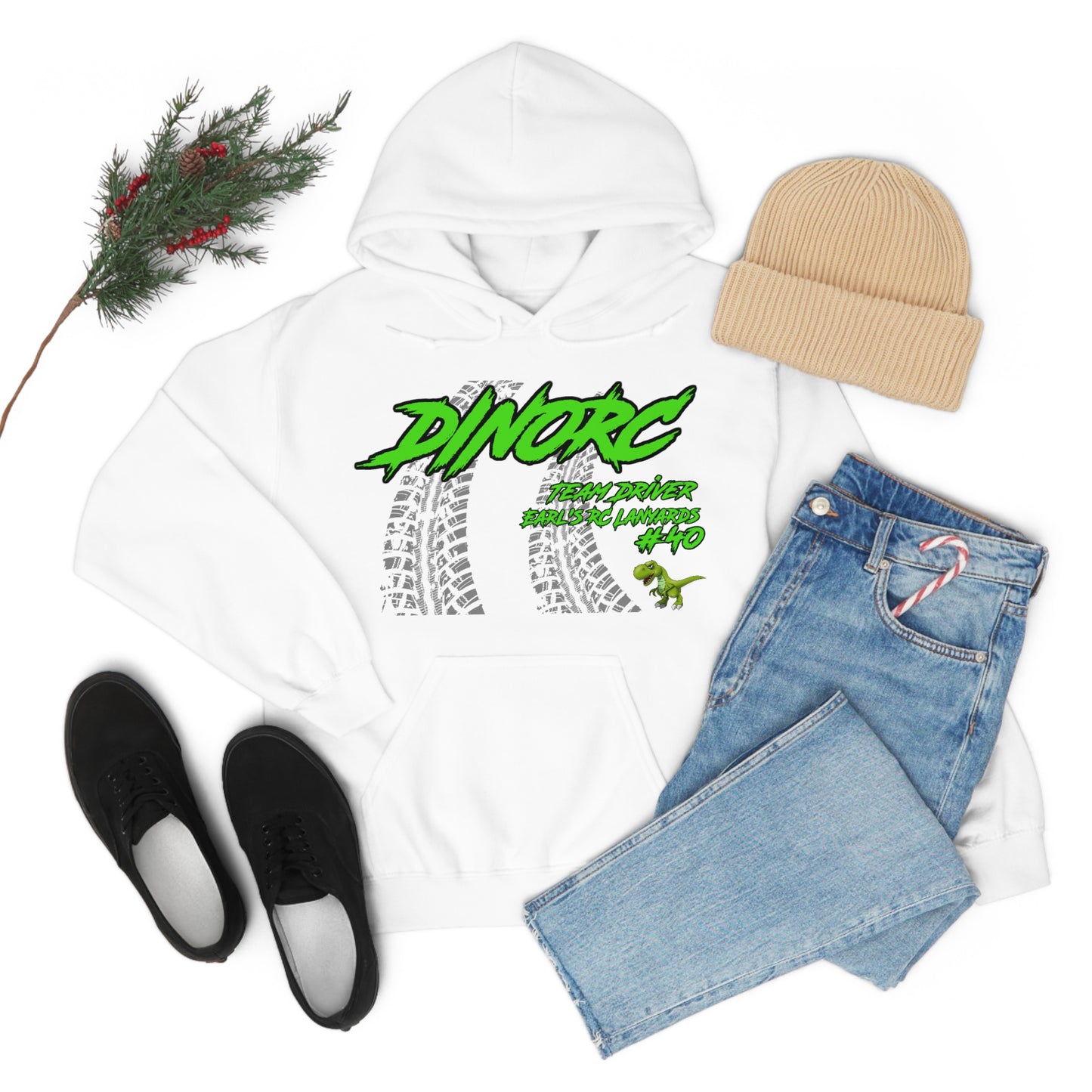 Team Driver Earl's RC Lanyards DinoRC Logo Hooded Sweatshirt Heavy Blend™ Hooded Sweatshirt