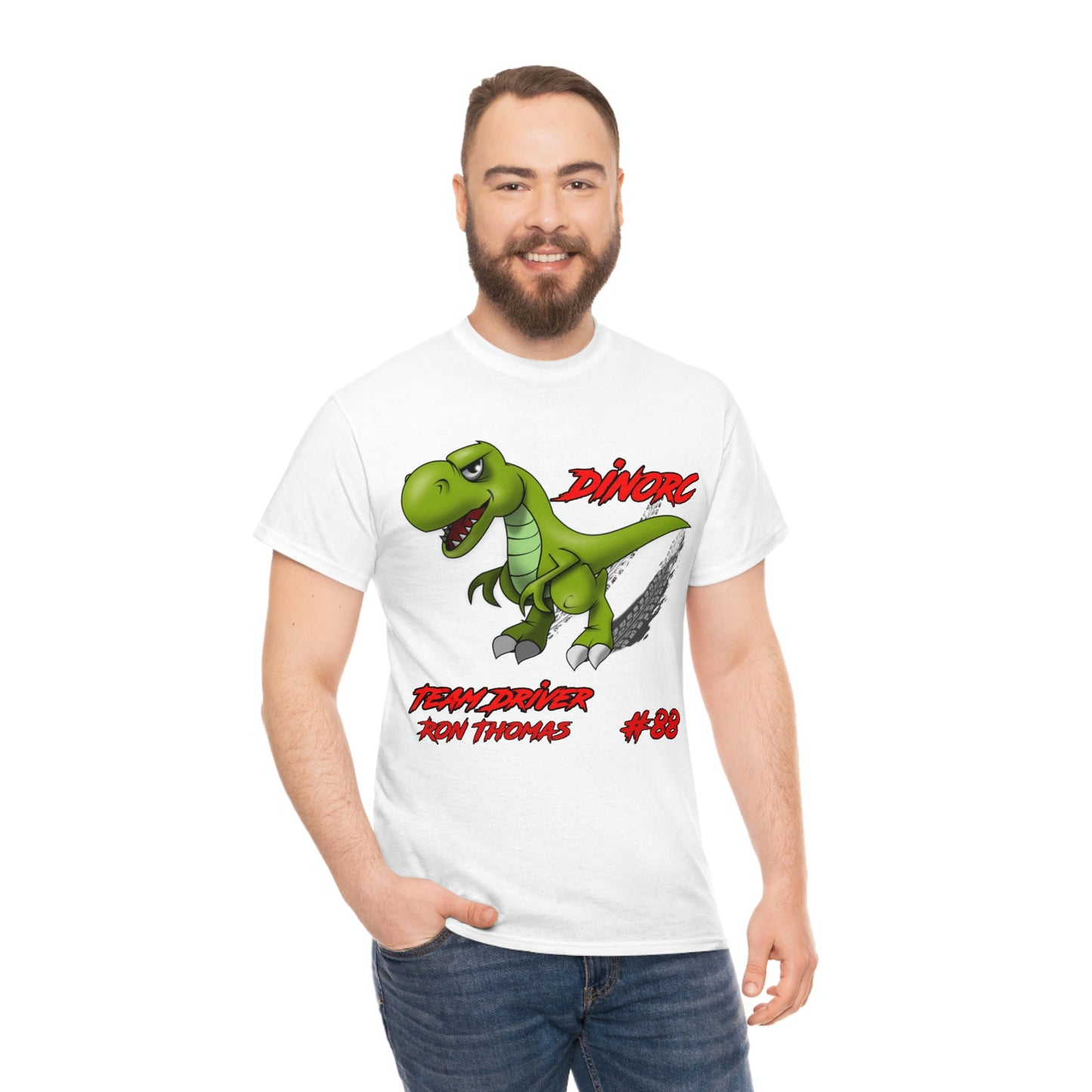 Team Driver Ron Thomas and 30' Ford Coupe Front and Back DinoRc Logo T-Shirt S-5x 5 colors