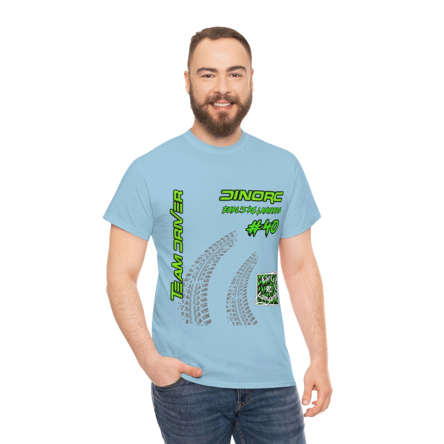 Team Driver Earl's RC Lanyards Front and Back DinoRc Logo T-Shirt S-5x 5 colors