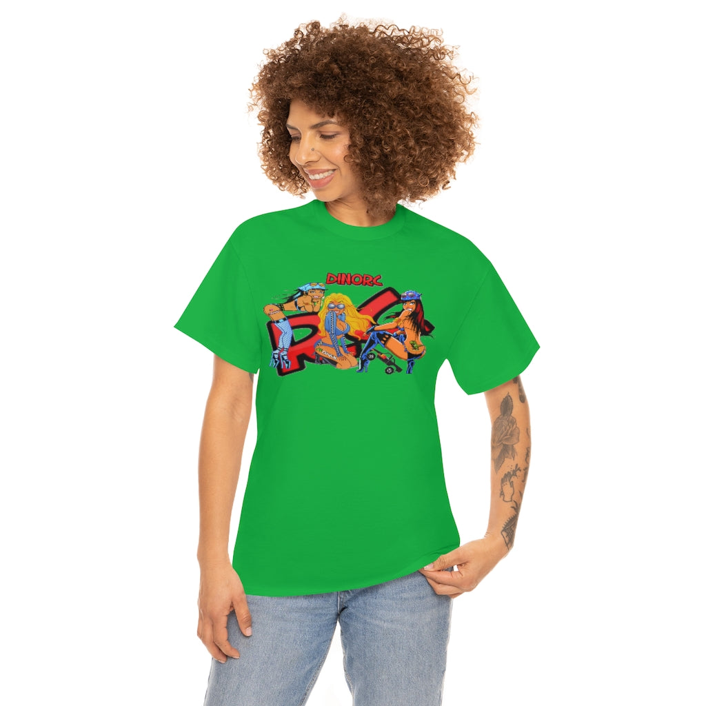 RC Girls With DinoRc Logo T-Shirt S-5x Black White Green Blue Red