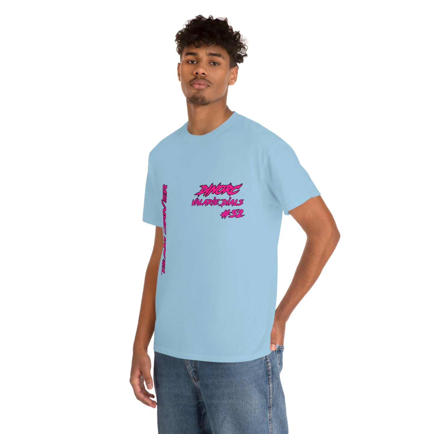 Team Driver Valarie Dials Dino's Divas Front and Back DinoRc Logo T-Shirt S-5x 5 colors