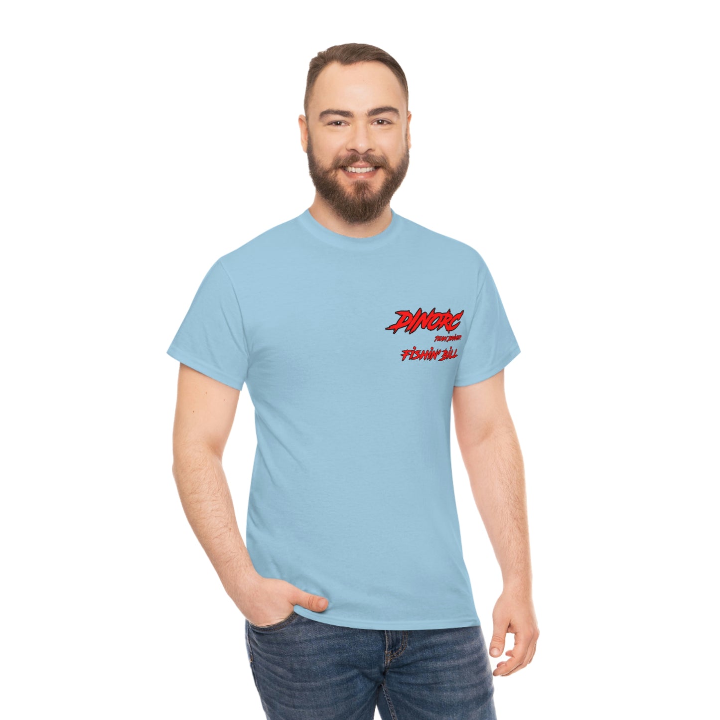 Team Driver Fishin' Bill Front and Back DinoRc Logo T-Shirt S-5x 5 colors