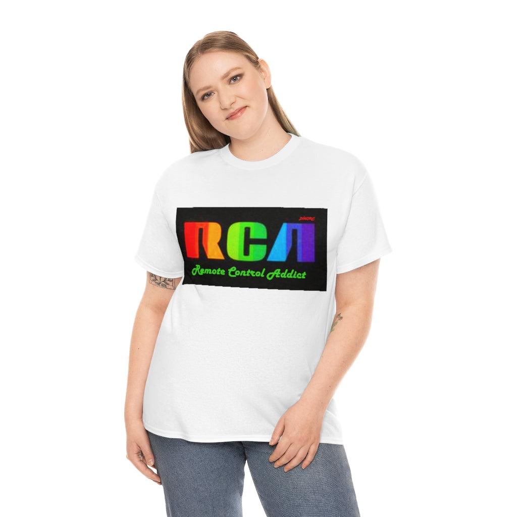 RCA Remote Control Addict DinoRc Logo T-Shirt S-5x Black White Green Blue Red