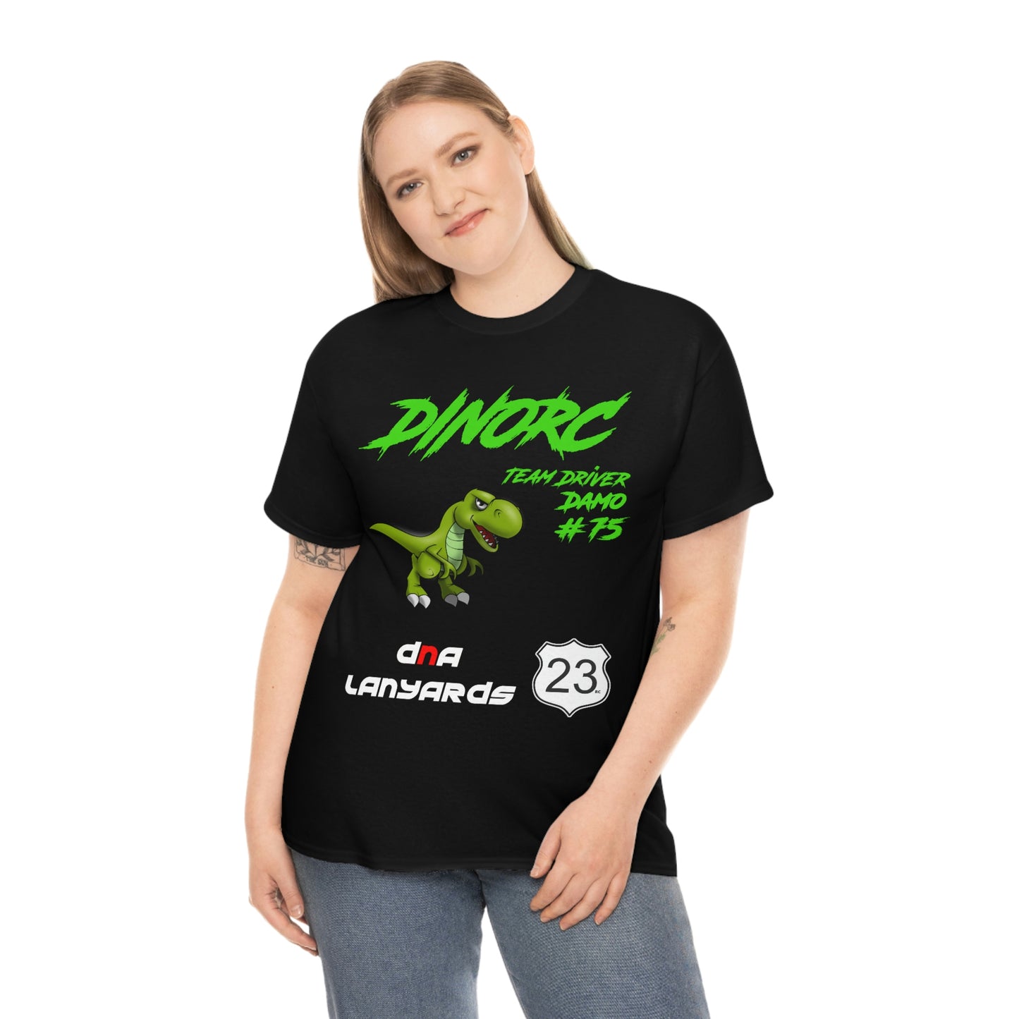 Team Driver DNA Lanyards Front and Back DinoRc Logo T-Shirt S-5x 5 colors